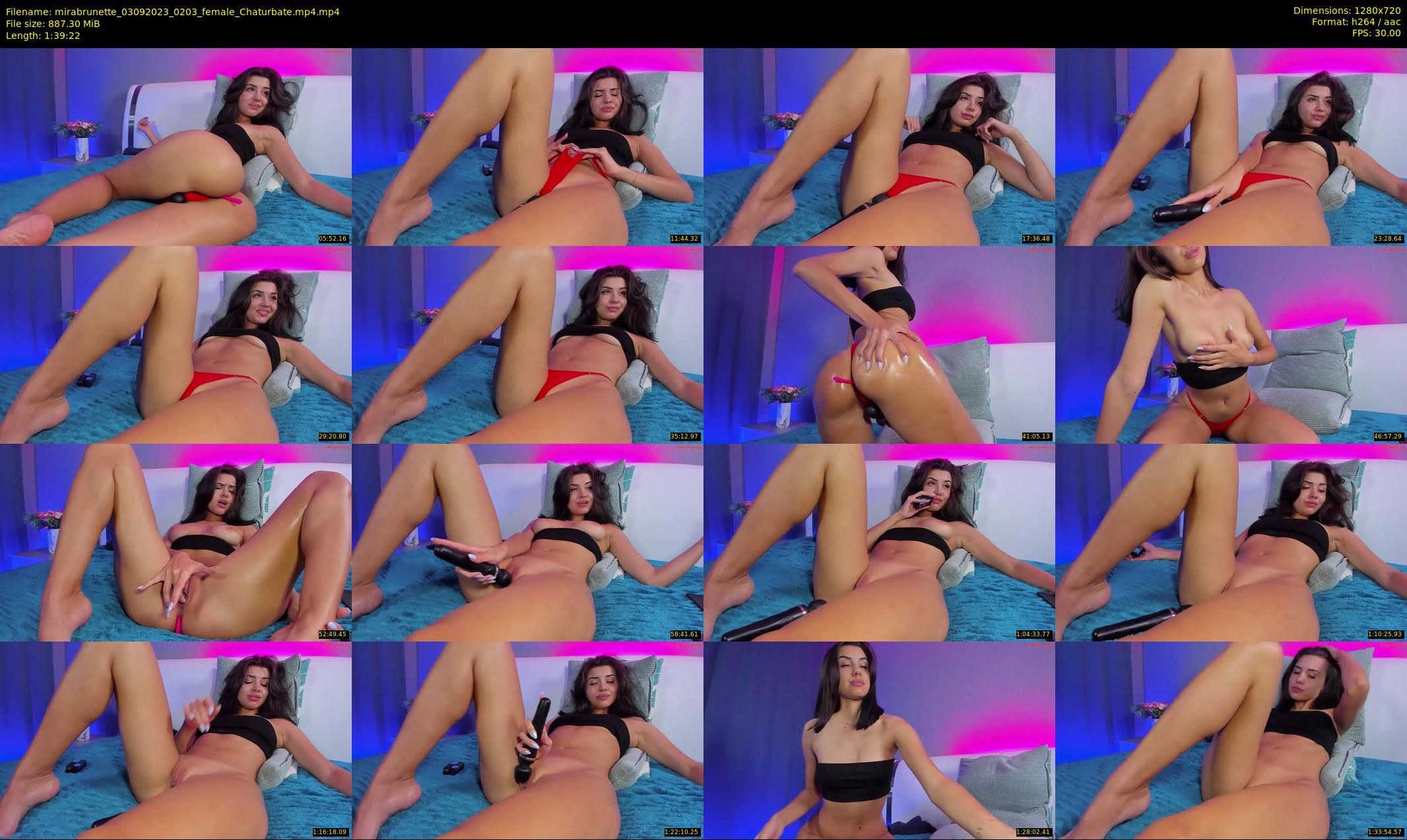 mirabrunette — 100 minute Chaturbate female cam show recording, 720p, Sep 3, 2023