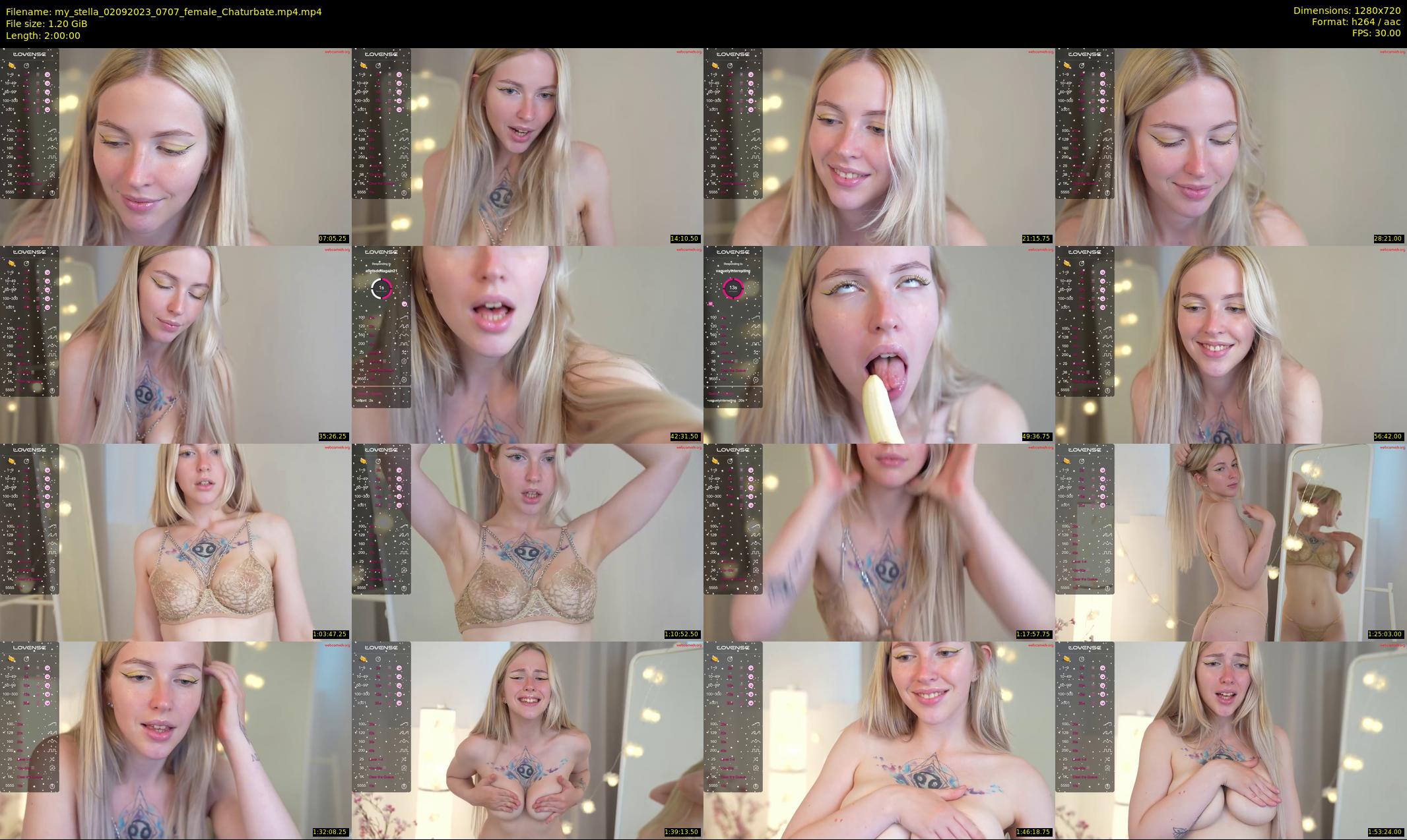 my_stella — 120 minute Chaturbate female cam show recording, 720p, Sep 2, 2023