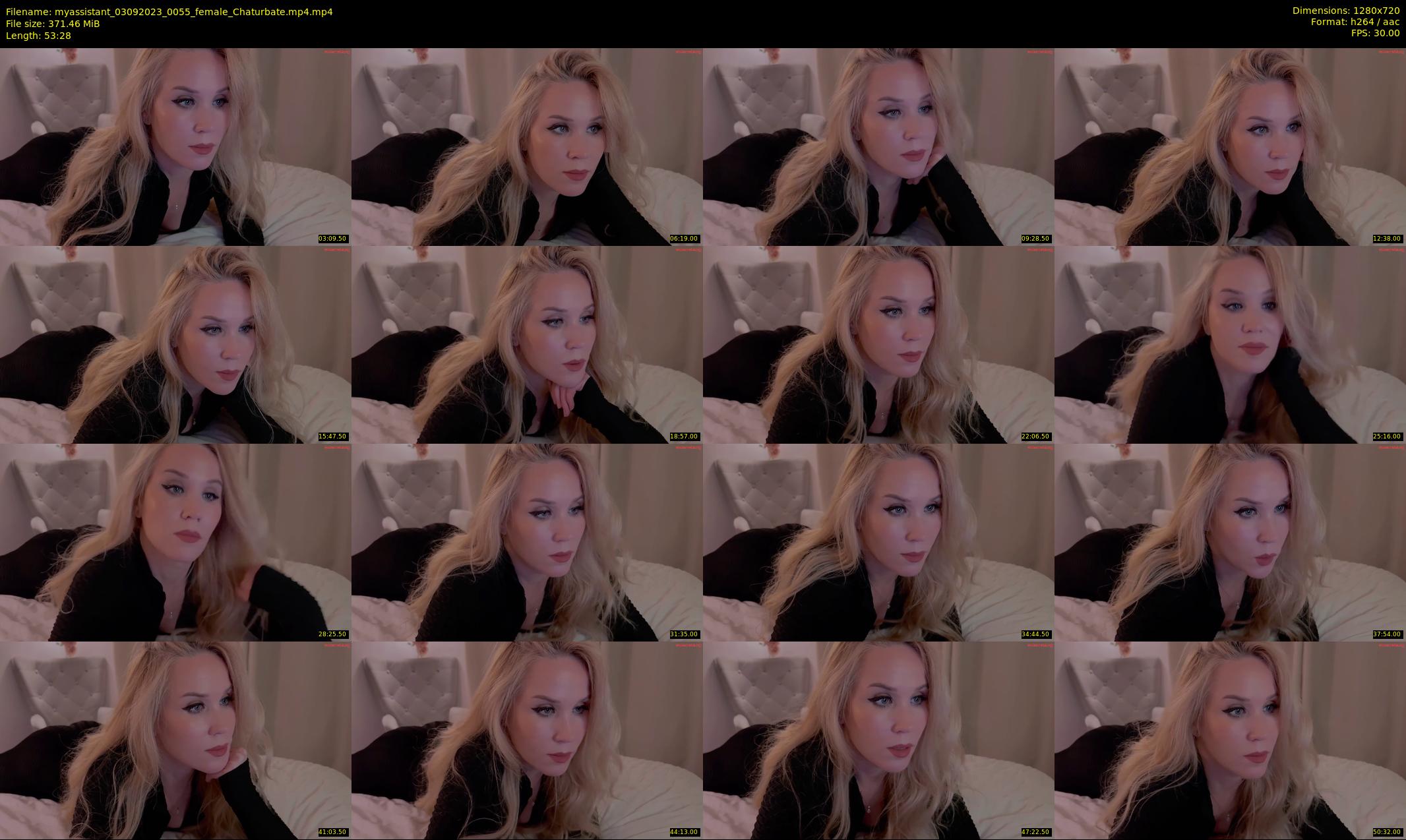 myassistant — 54 minute Chaturbate female cam show recording, 720p, Sep 3, 2023