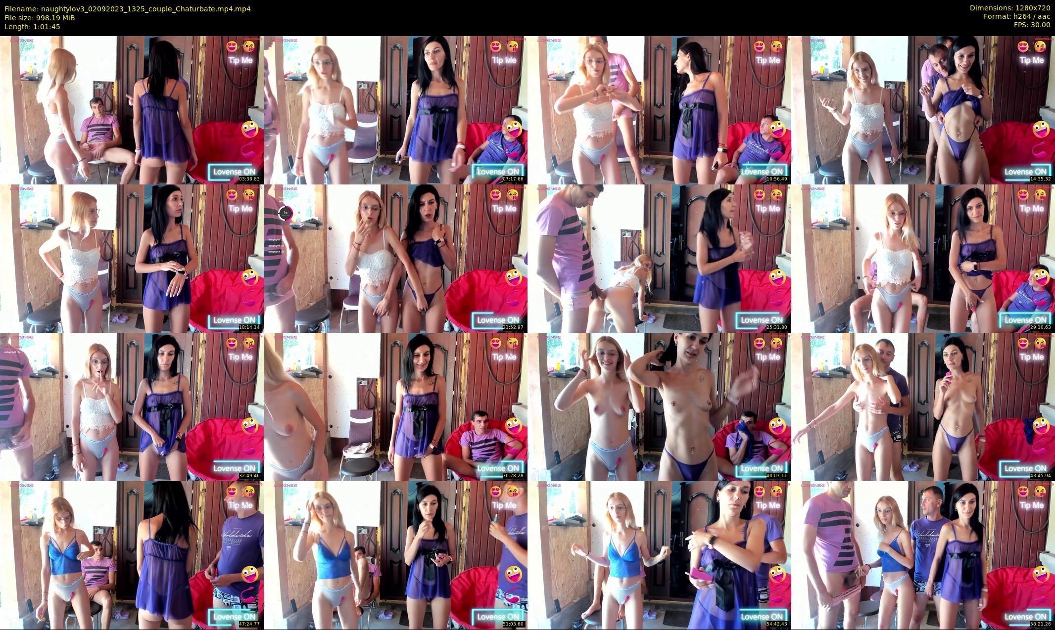 naughtylov3 — 62 minute Chaturbate couple cam show recording, 720p, Sep 2, 2023