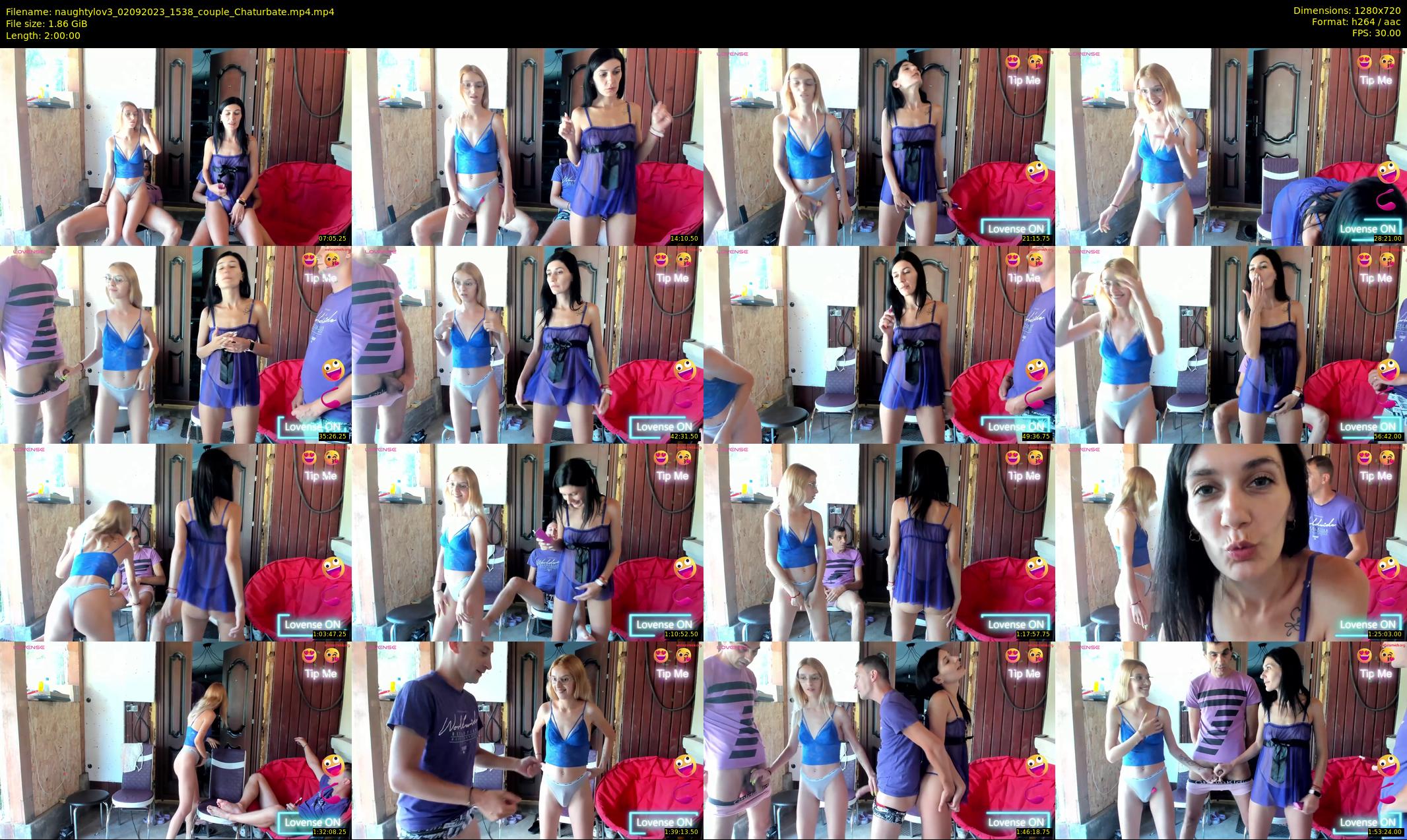 naughtylov3 — 120 minute Chaturbate couple cam show recording, 720p, Sep 2, 2023