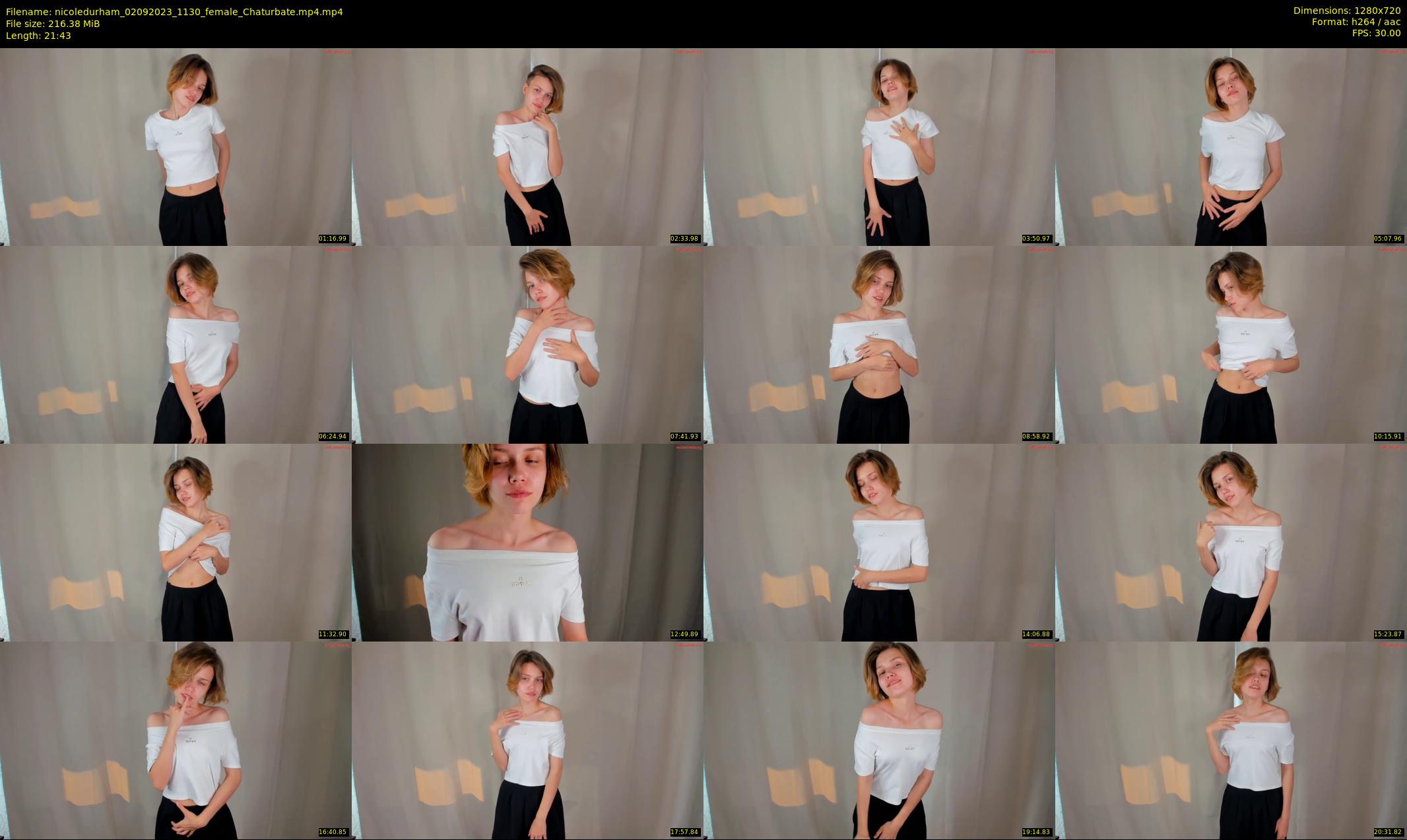 nicoledurham — 22 minute Chaturbate female cam show recording, 720p, Sep 2, 2023