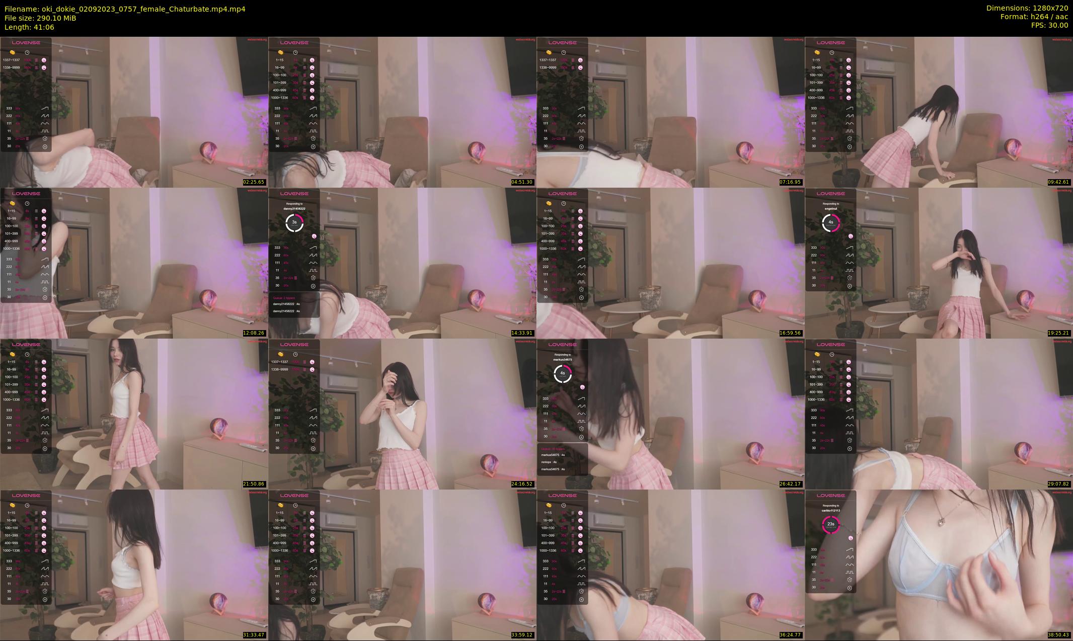 oki_dokie — 42 minute Chaturbate female cam show recording, 720p, Sep 2, 2023