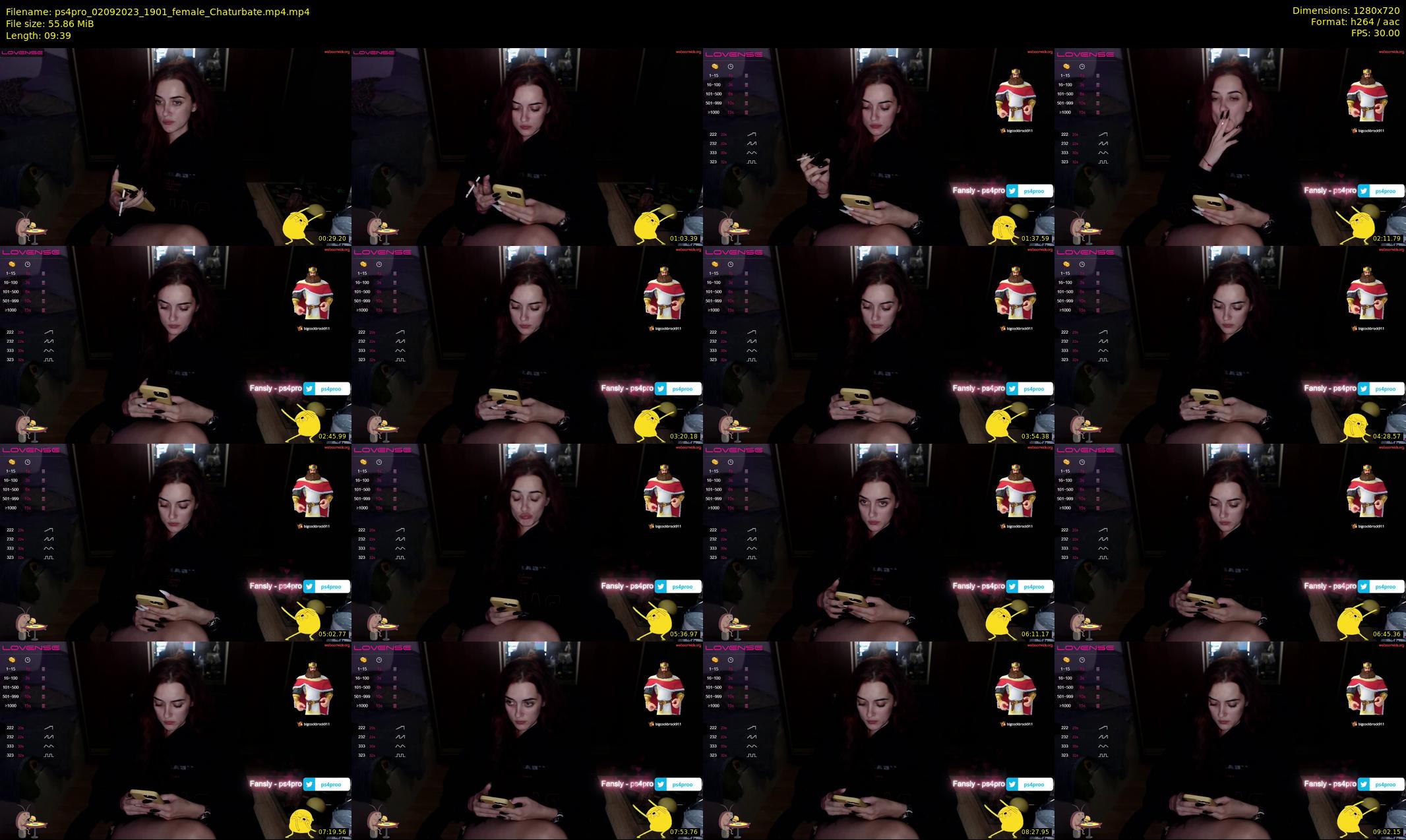 ps4pro — 10 minute Chaturbate female cam show recording, 720p, Sep 2, 2023