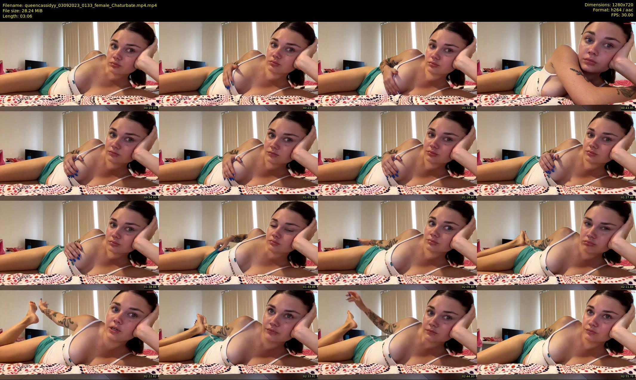 queencassidyy — 4 minute Chaturbate female cam show recording, 720p, Sep 3, 2023