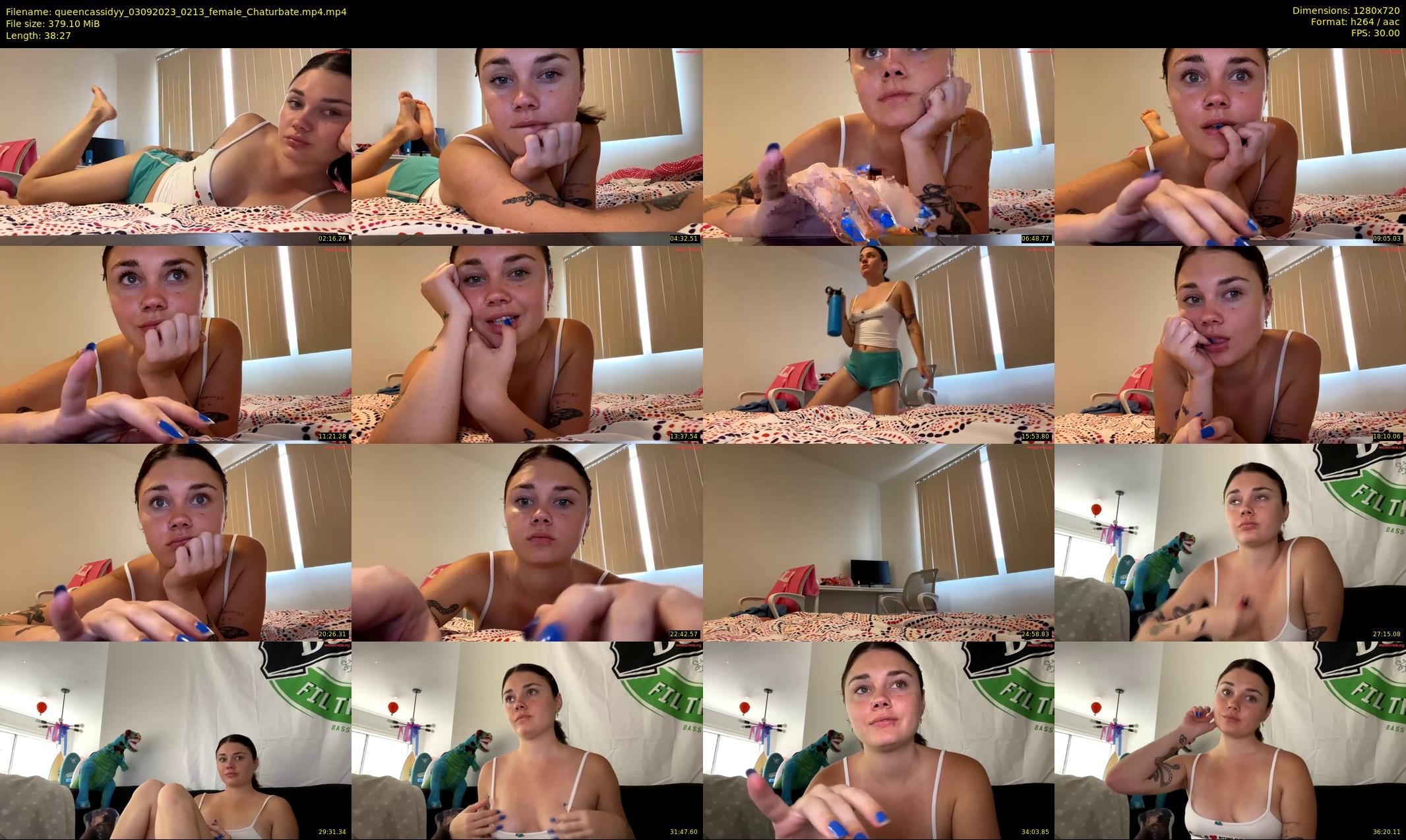 queencassidyy — 39 minute Chaturbate female cam show recording, 720p, Sep 3, 2023