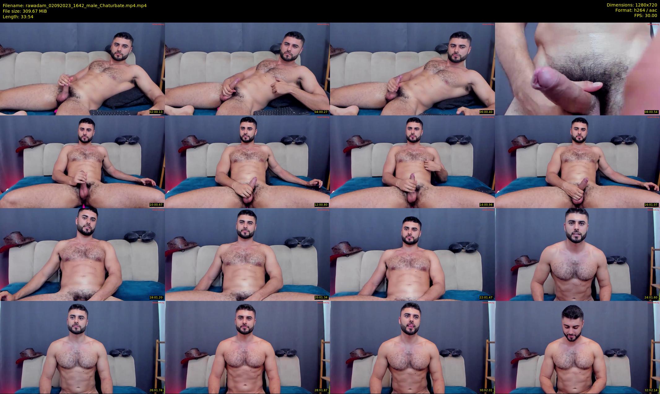 rawadam — 34 minute Chaturbate male cam show recording, 720p, Sep 2, 2023