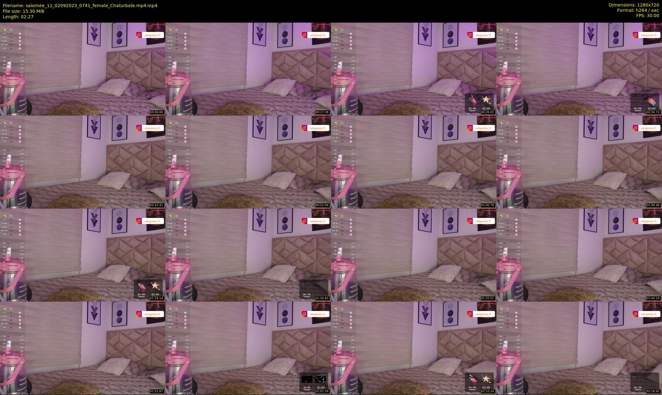 salomee_11 — 3 minute Chaturbate female cam show recording, 720p, Sep 2, 2023