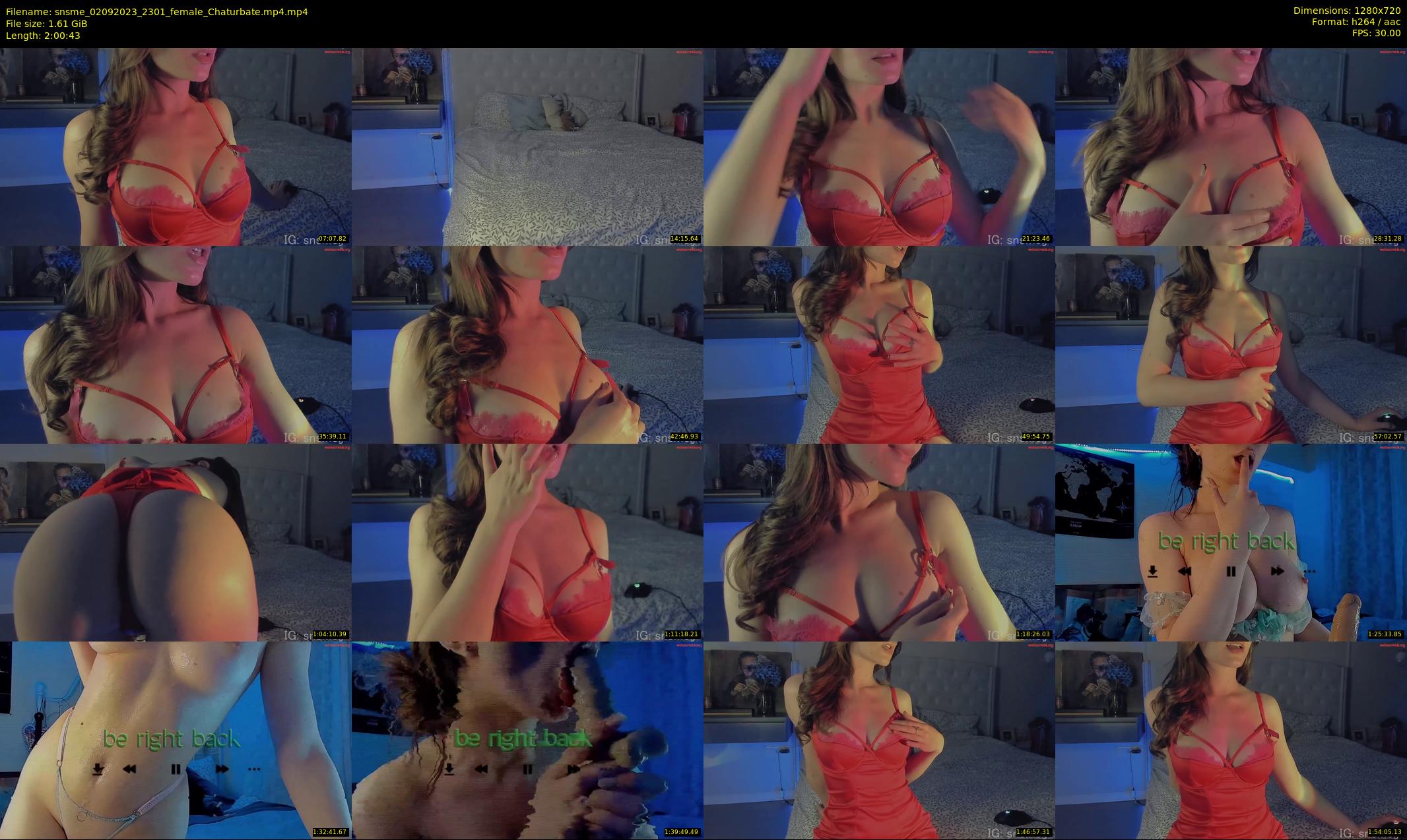 snsme — 121 minute Chaturbate female cam show recording, 720p, Sep 2, 2023