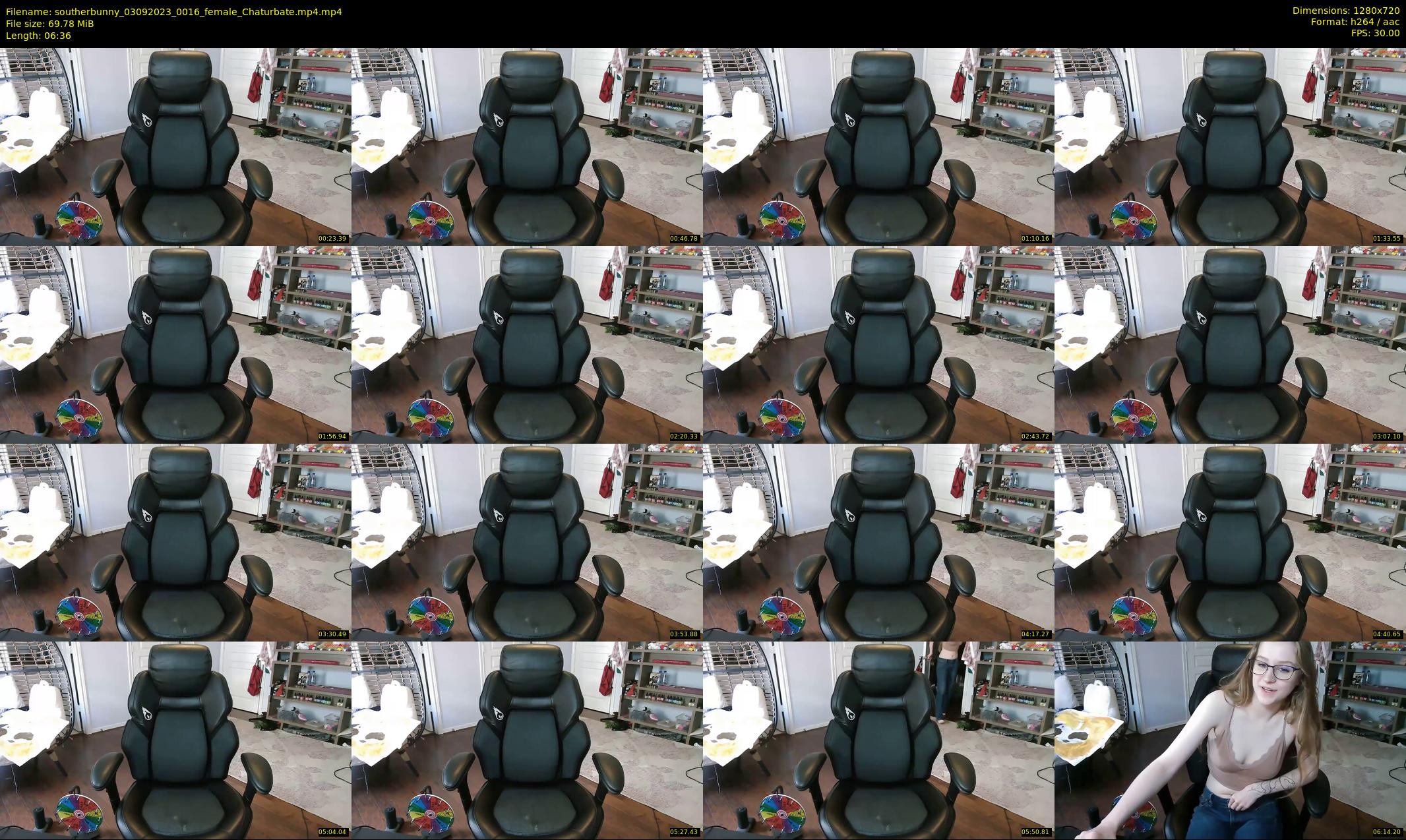 southerbunny — 7 minute Chaturbate female cam show recording, 720p, Sep 3, 2023