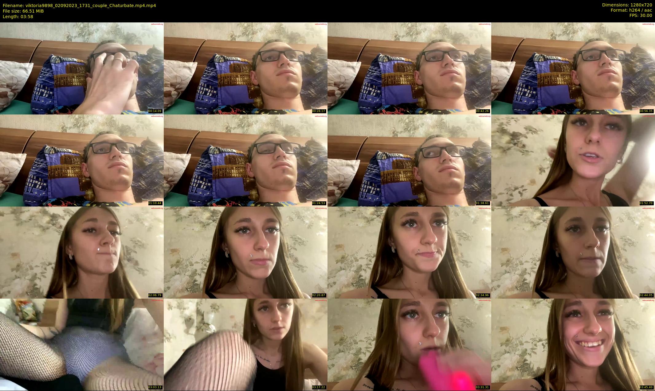 viktoria9898 — 4 minute Chaturbate couple cam show recording, 720p, Sep 2, 2023