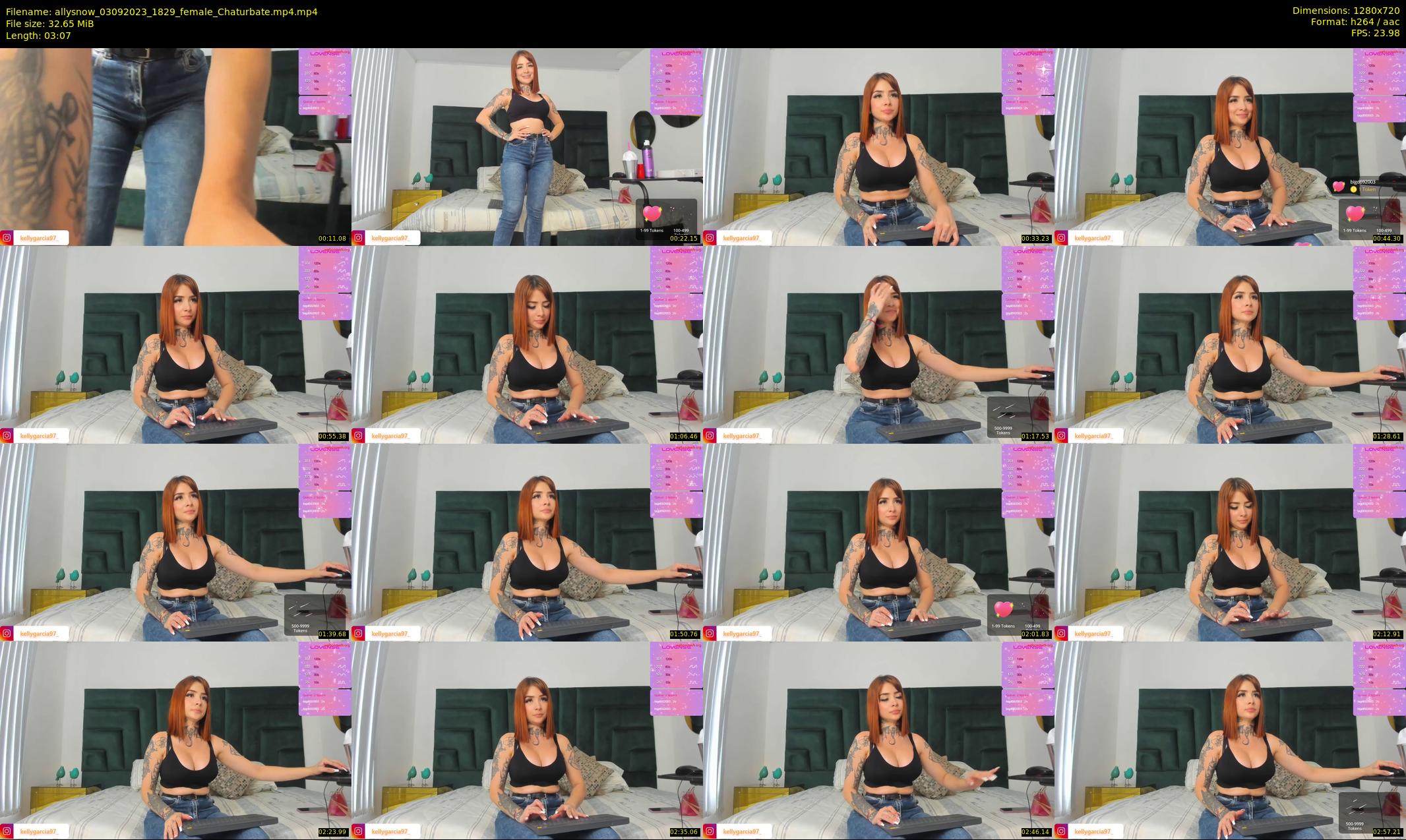 allysnow — 4 minute Chaturbate female cam show recording, 720p, Sep 3, 2023
