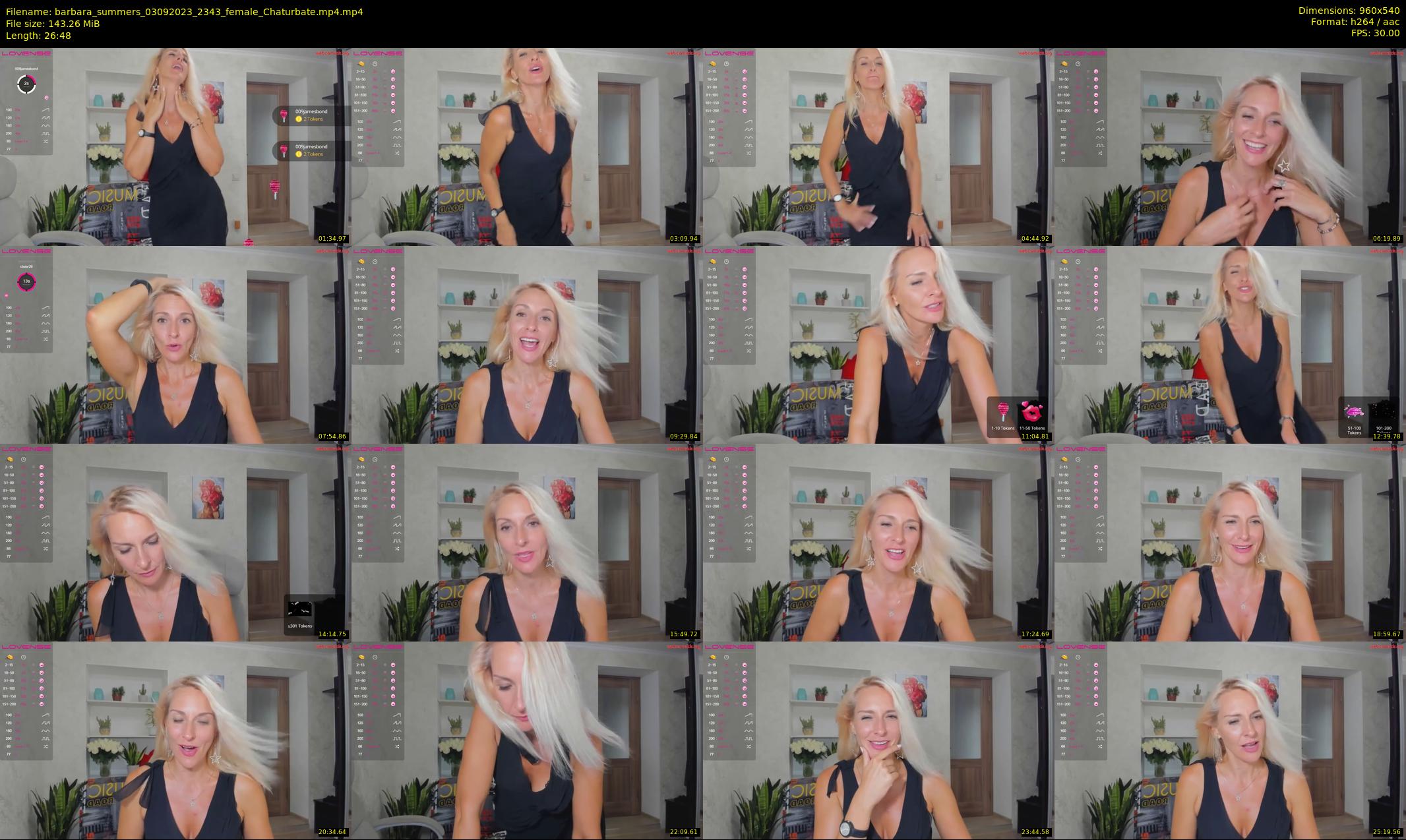 barbara_summers — 27 minute Chaturbate female cam show recording, 480p, Sep 3, 2023