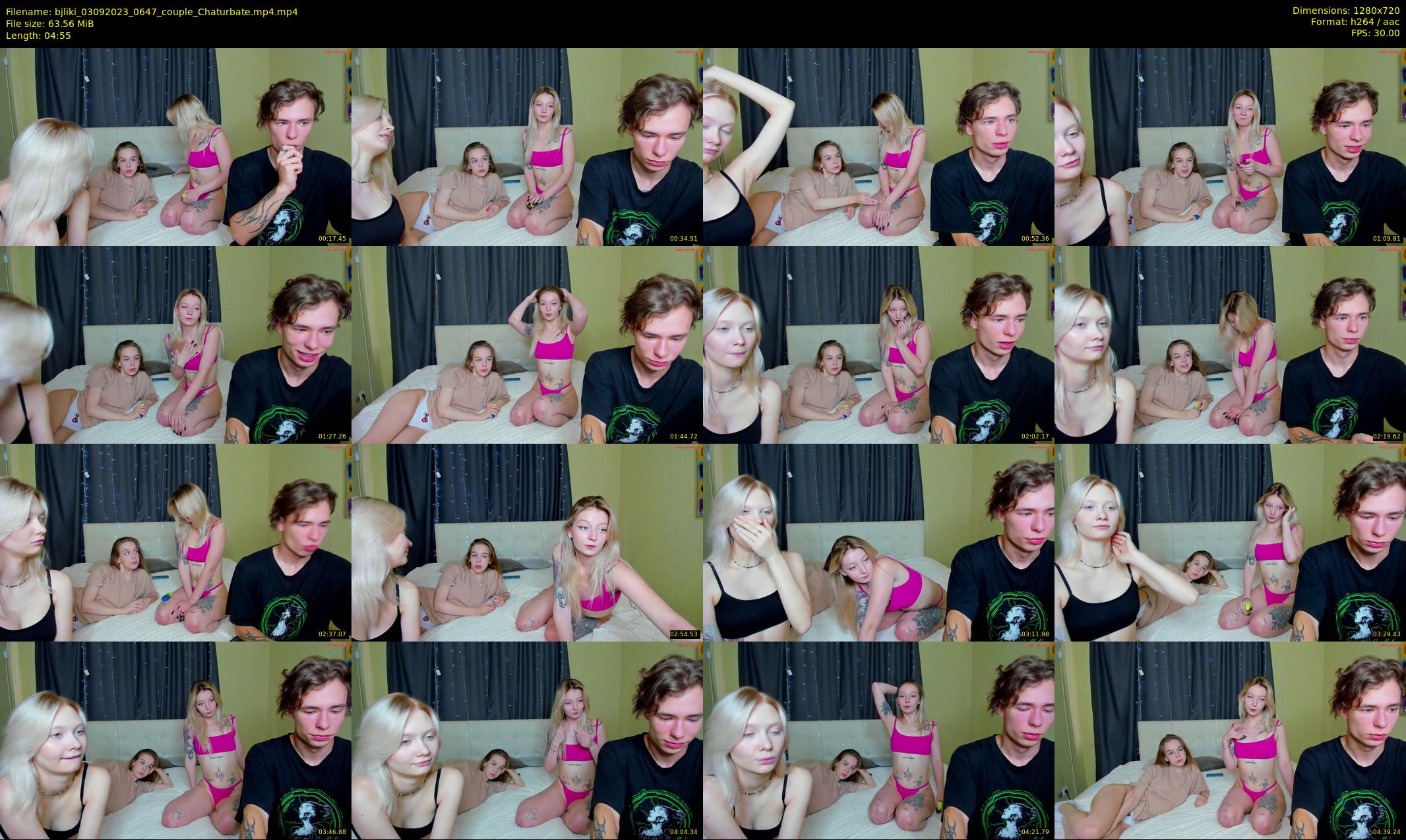 bjliki — 5 minute Chaturbate couple cam show recording, 720p, Sep 3, 2023