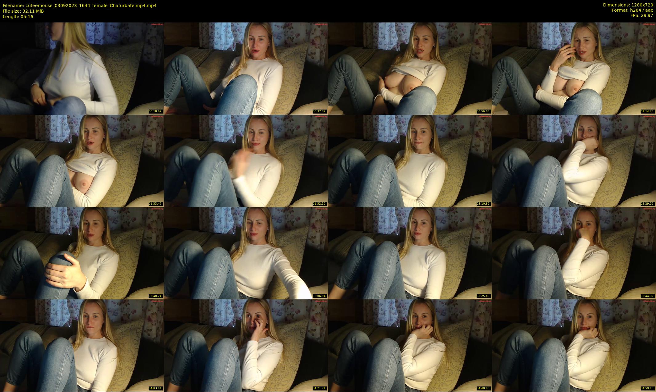 cuteemouse — 6 minute Chaturbate female cam show recording, 720p, Sep 3, 2023