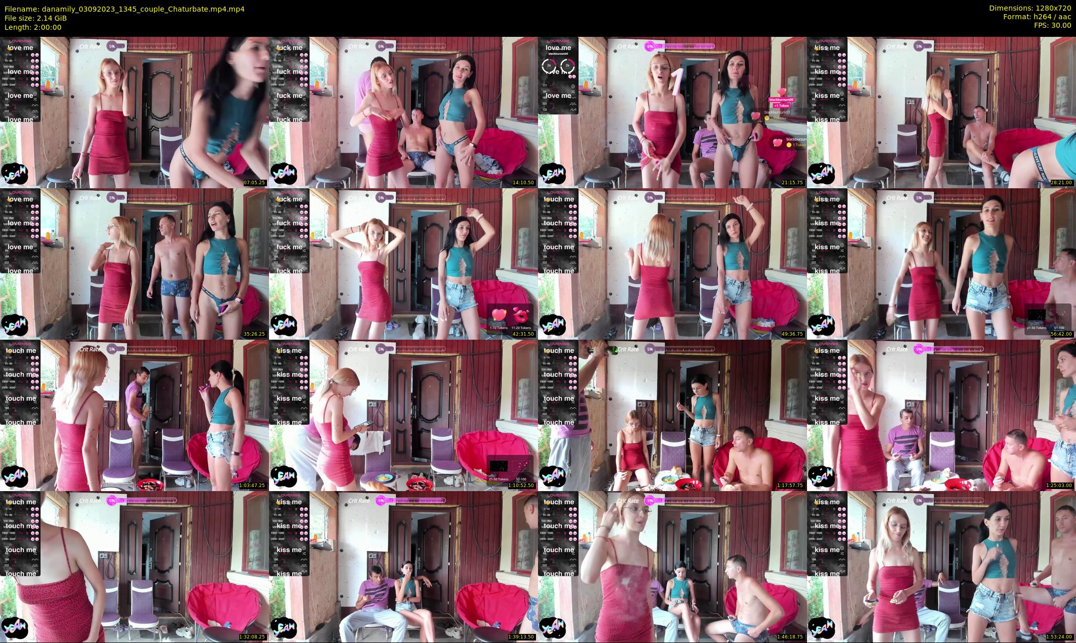 danamily — 120 minute Chaturbate female cam show recording, 720p, Sep 3, 2023