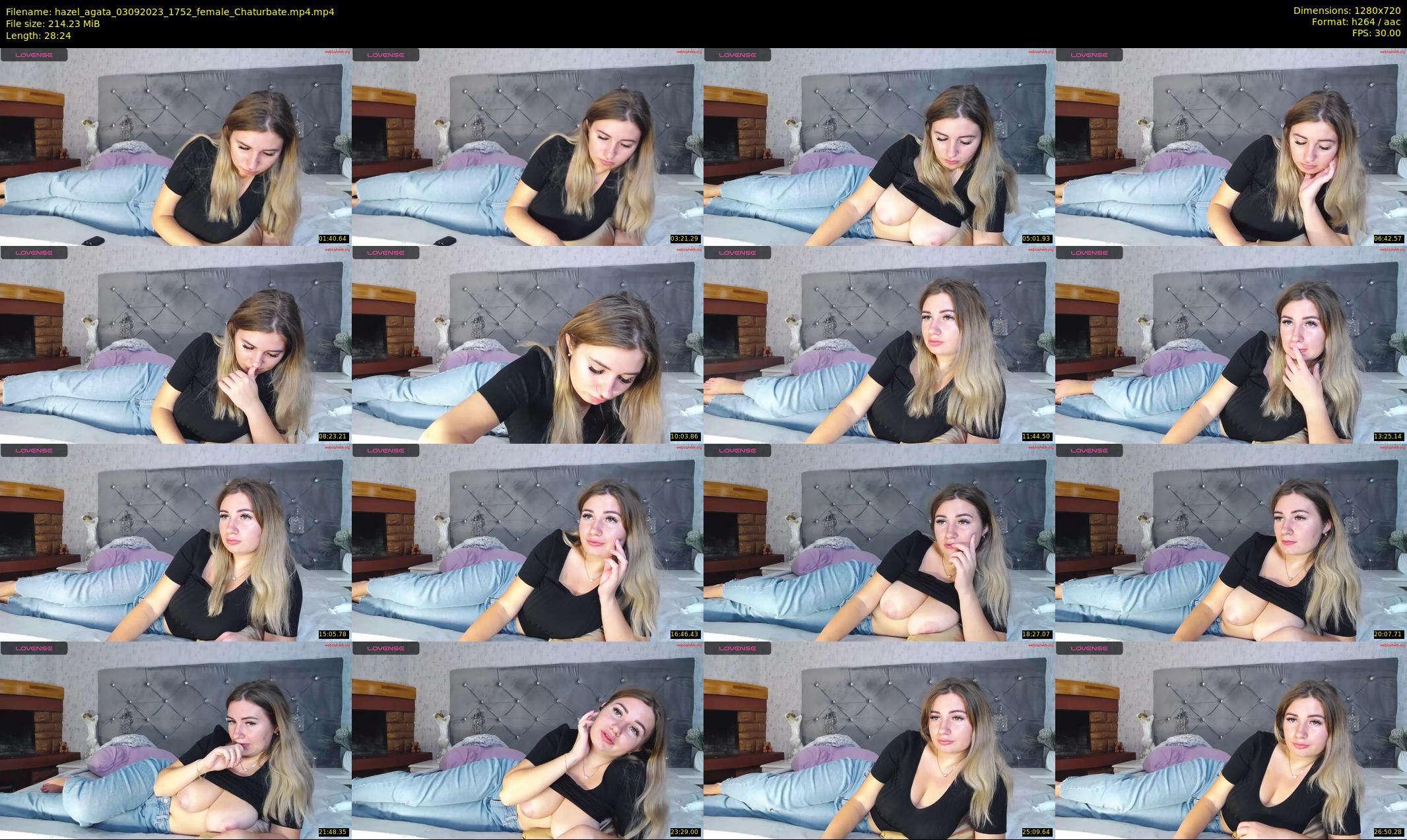 hazel_agata — 29 minute Chaturbate female cam show recording, 720p, Sep 3, 2023