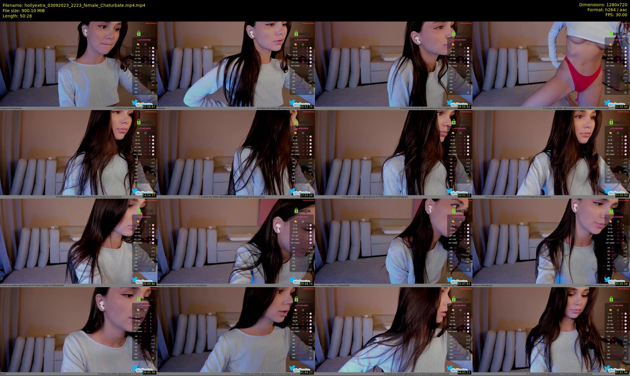 hollyextra — 51 minute Chaturbate female cam show recording, 720p, Sep 3, 2023