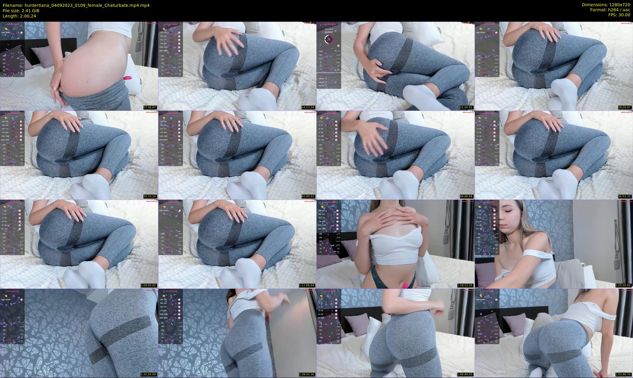 huntertiana — 121 minute Chaturbate female cam show recording, 720p, Sep 4, 2023