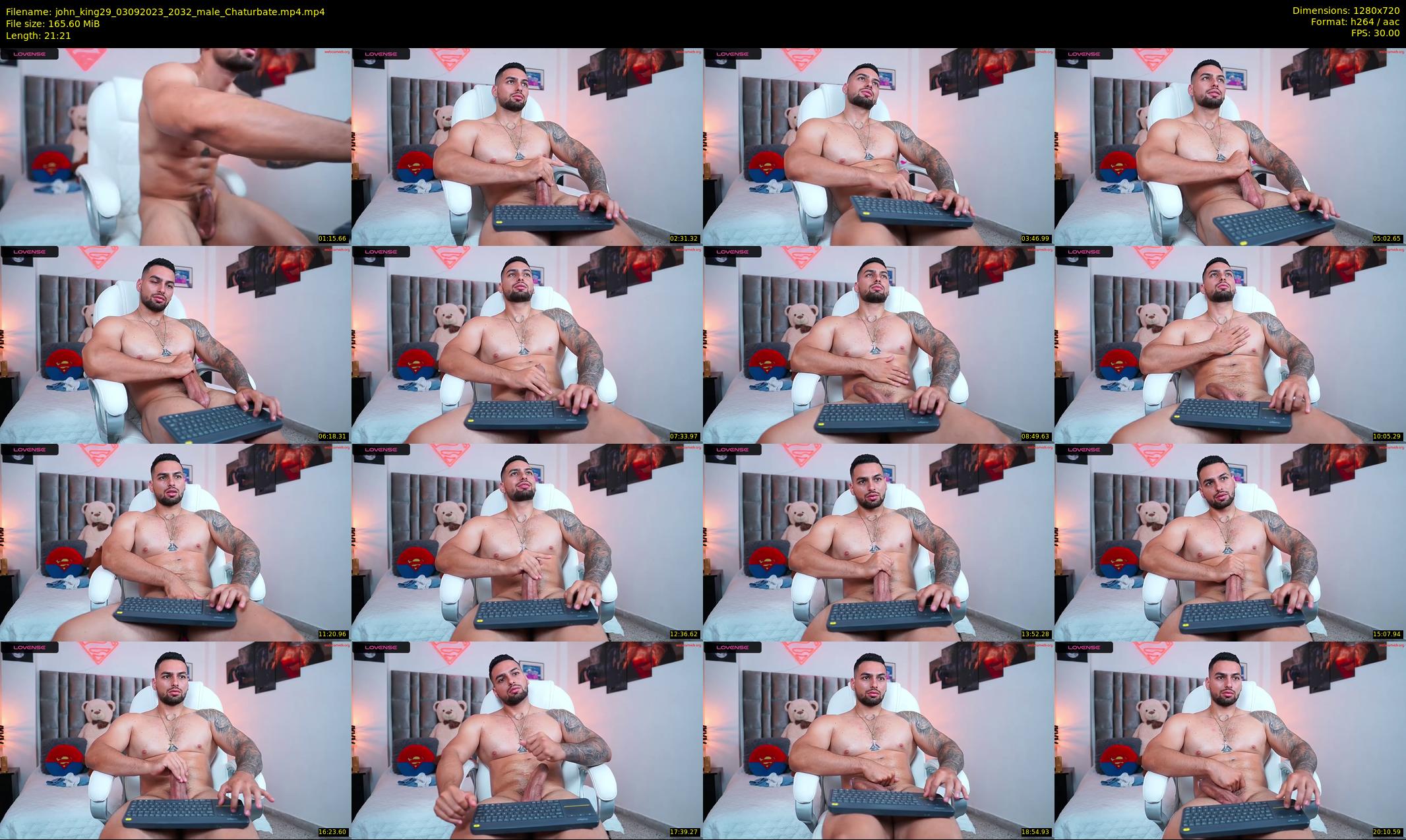 john_king29 — 22 minute Chaturbate male cam show recording, 720p, Sep 3, 2023