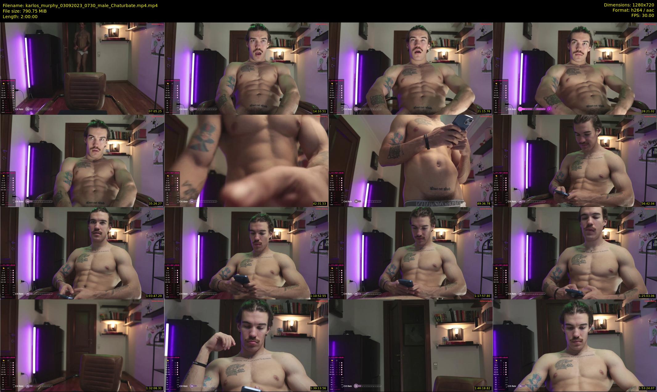 karlos_murphy — 120 minute Chaturbate male cam show recording, 720p, Sep 3, 2023