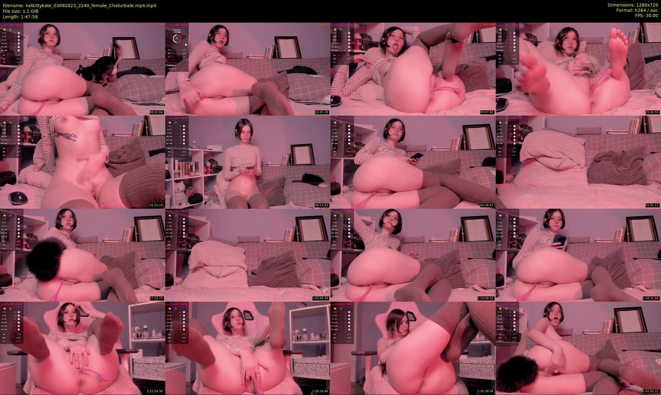 katkittykate — 108 minute Chaturbate female cam show recording, 720p, Sep 3, 2023