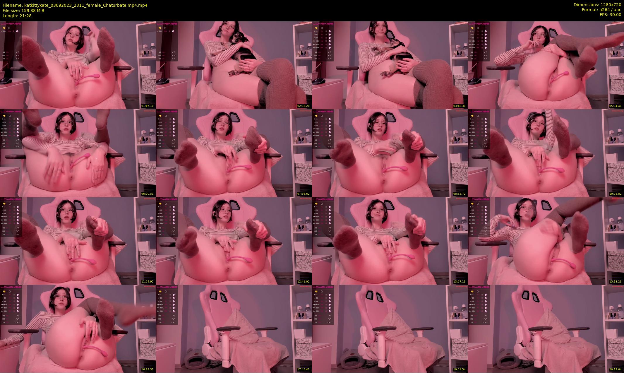 katkittykate — 22 minute Chaturbate female cam show recording, 720p, Sep 3, 2023