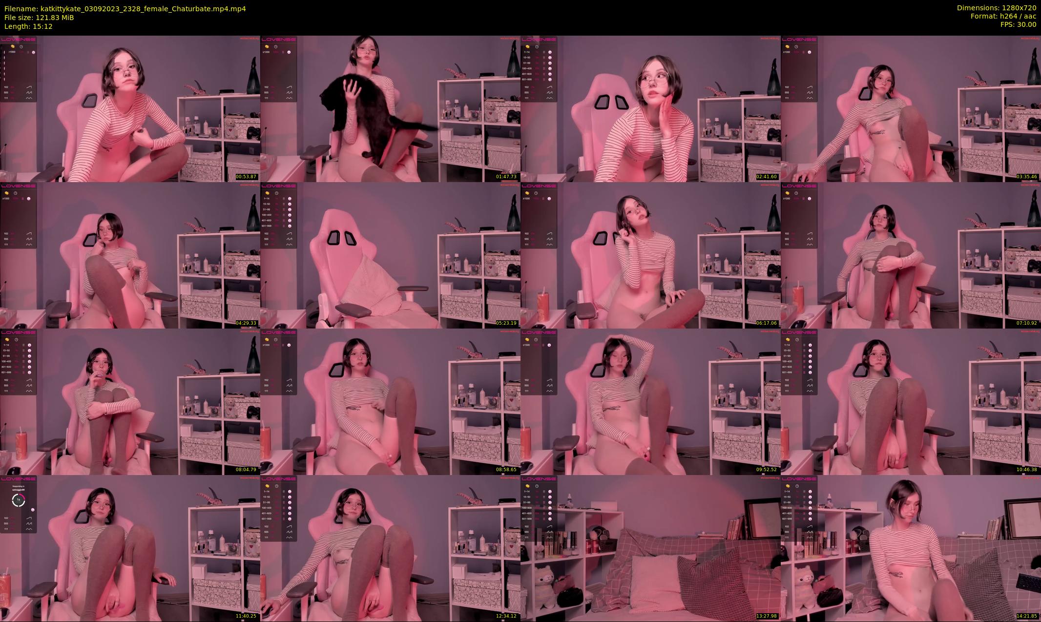 katkittykate — 16 minute Chaturbate female cam show recording, 720p, Sep 3, 2023