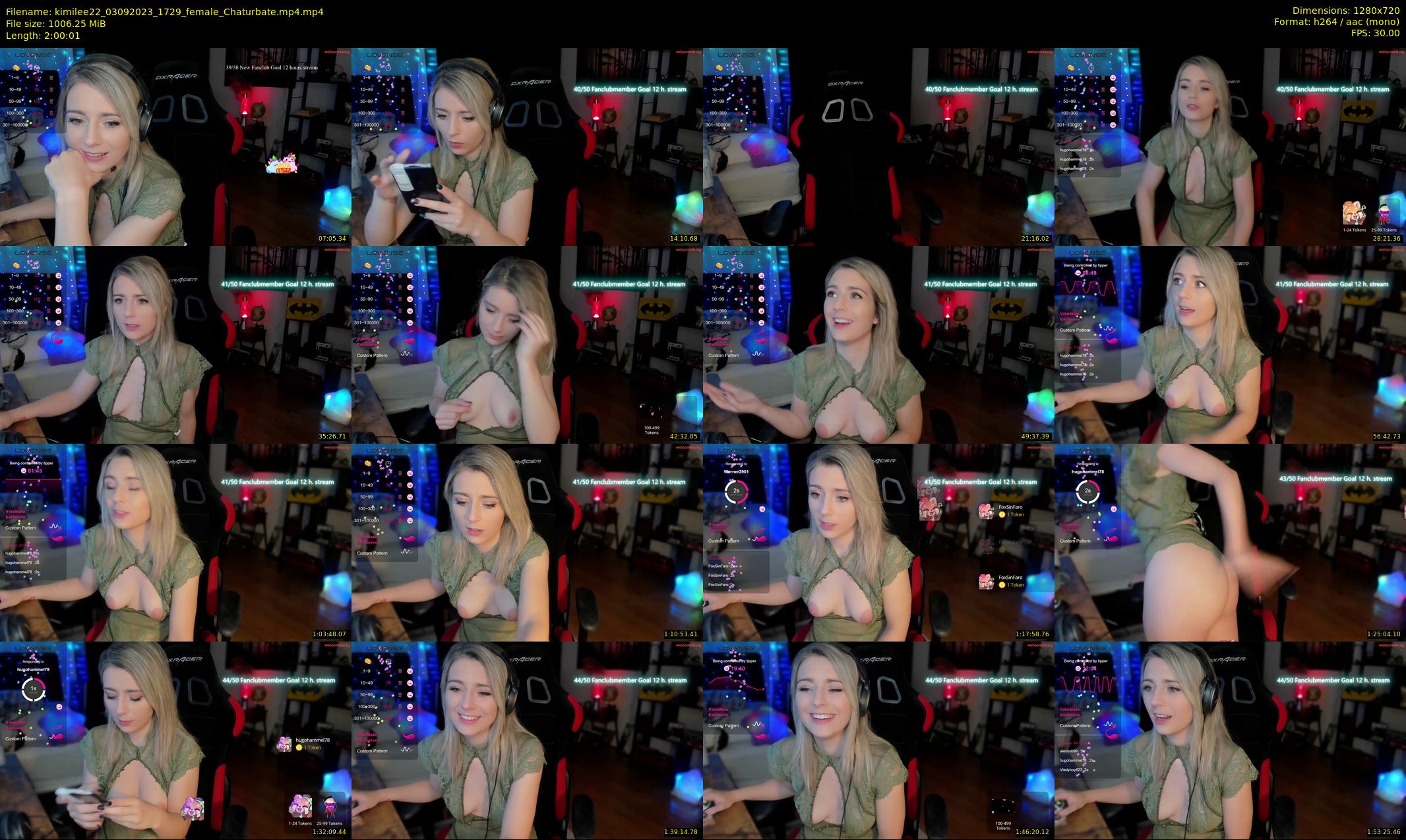 kimilee22 — 121 minute Chaturbate female cam show recording, 720p, Sep 3, 2023