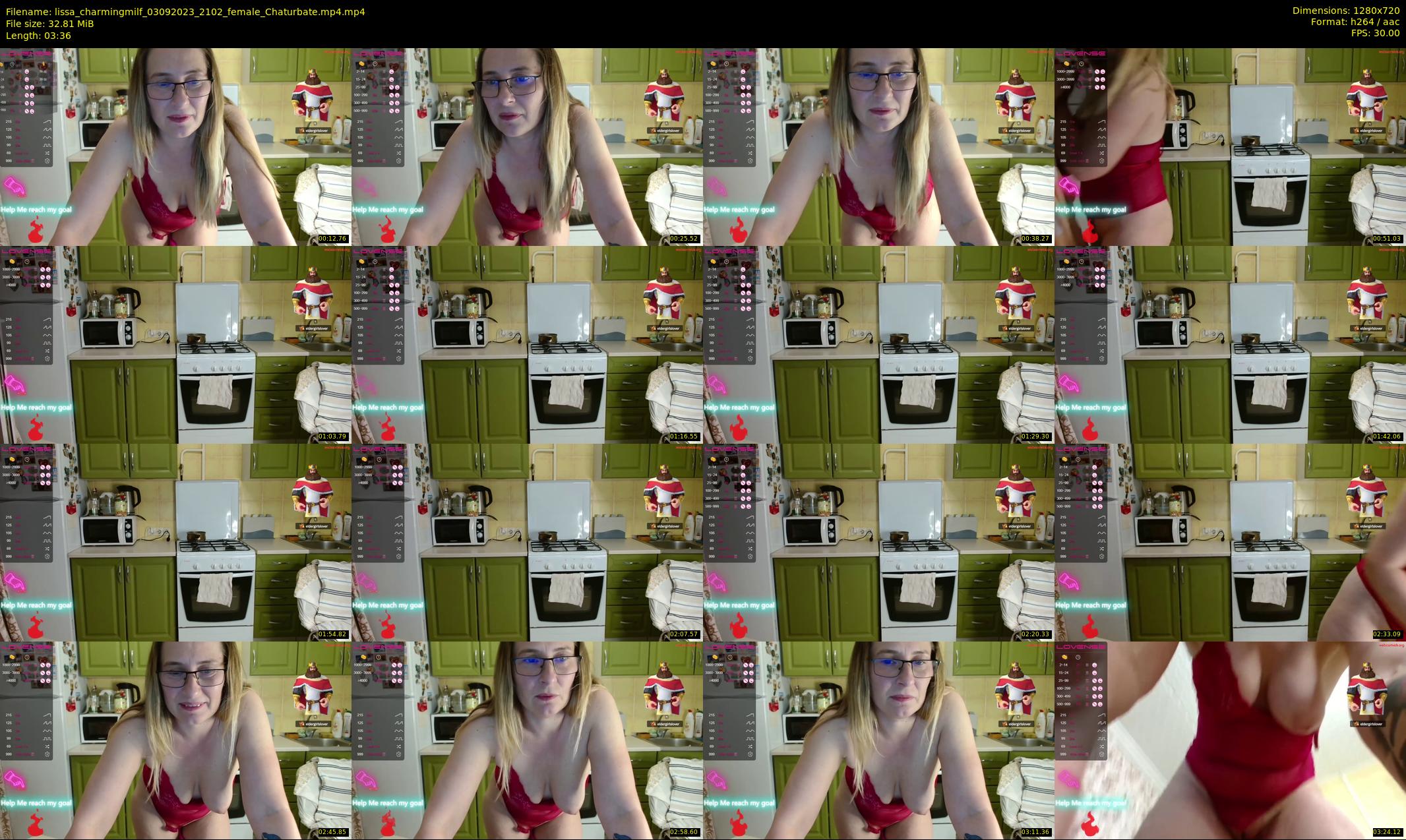 lissa_charmingmilf — 4 minute Chaturbate female cam show recording, 720p, Sep 3, 2023