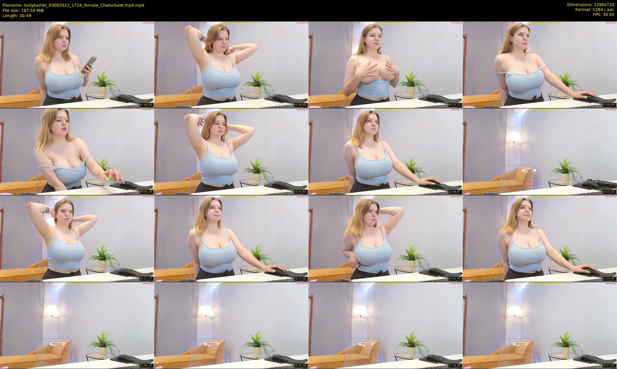 lovlybambi — 31 minute Chaturbate female cam show recording, 720p, Sep 3, 2023