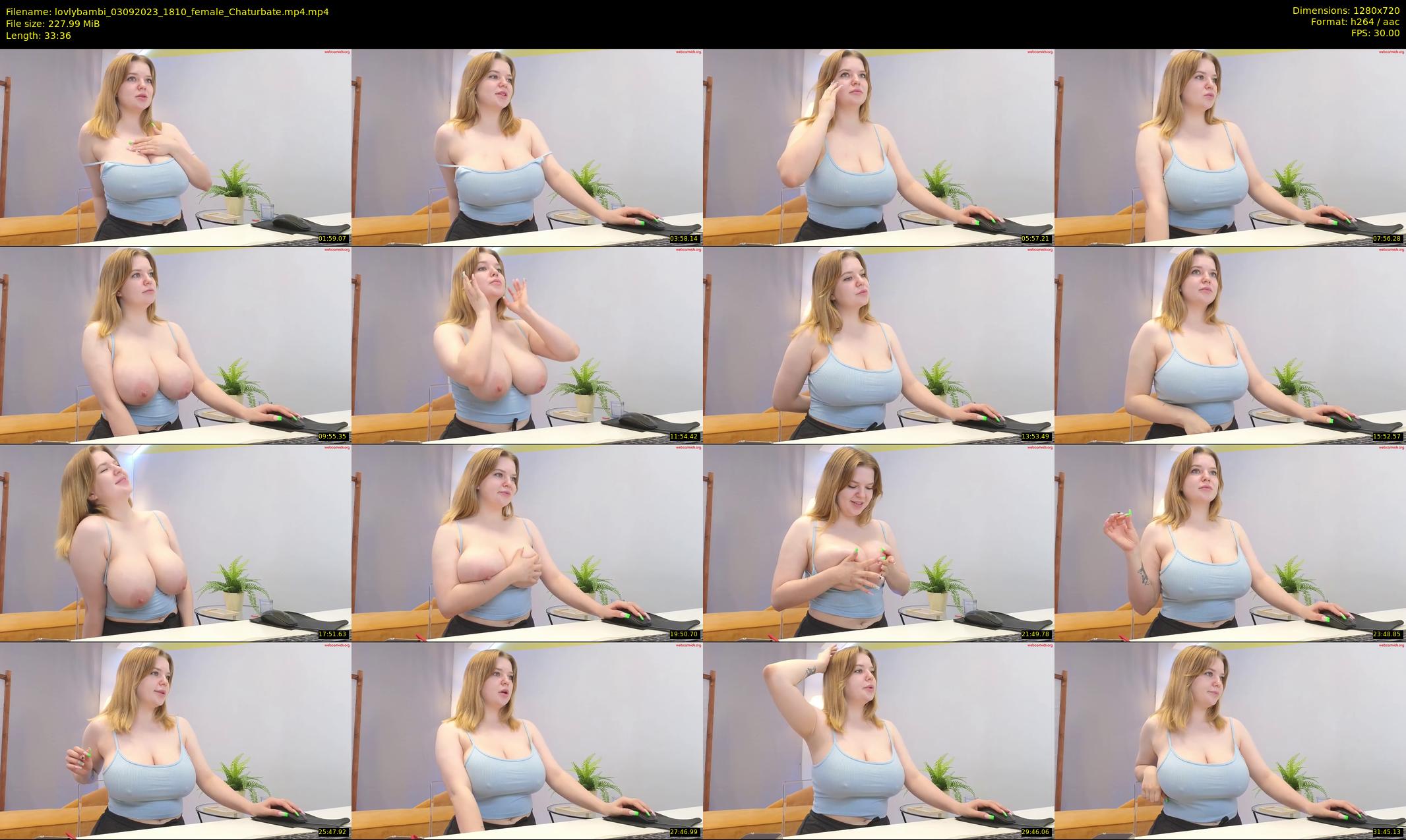 lovlybambi — 34 minute Chaturbate female cam show recording, 720p, Sep 3, 2023