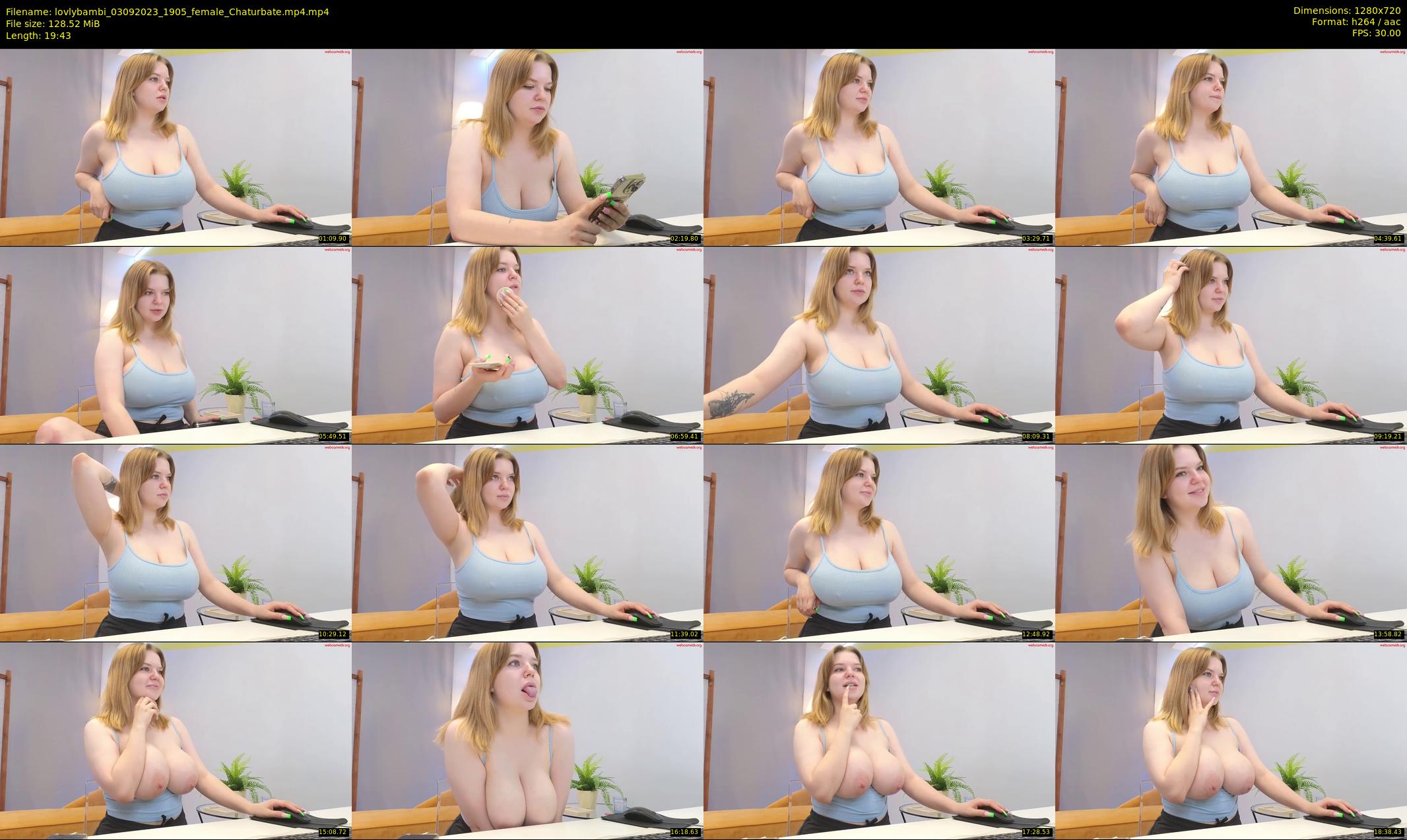 lovlybambi — 20 minute Chaturbate female cam show recording, 720p, Sep 3, 2023