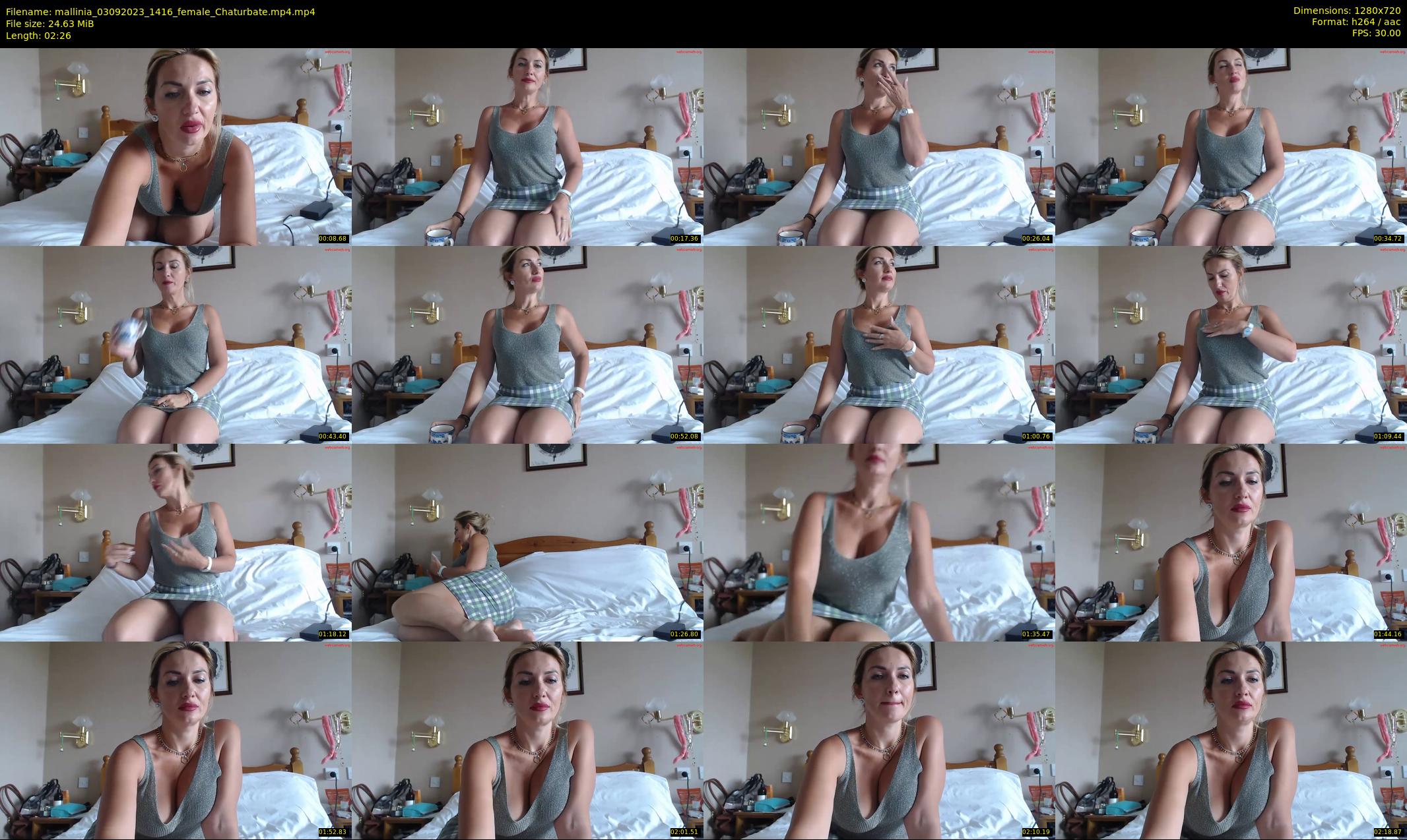 mallinia — 3 minute Chaturbate female cam show recording, 720p, Sep 3, 2023