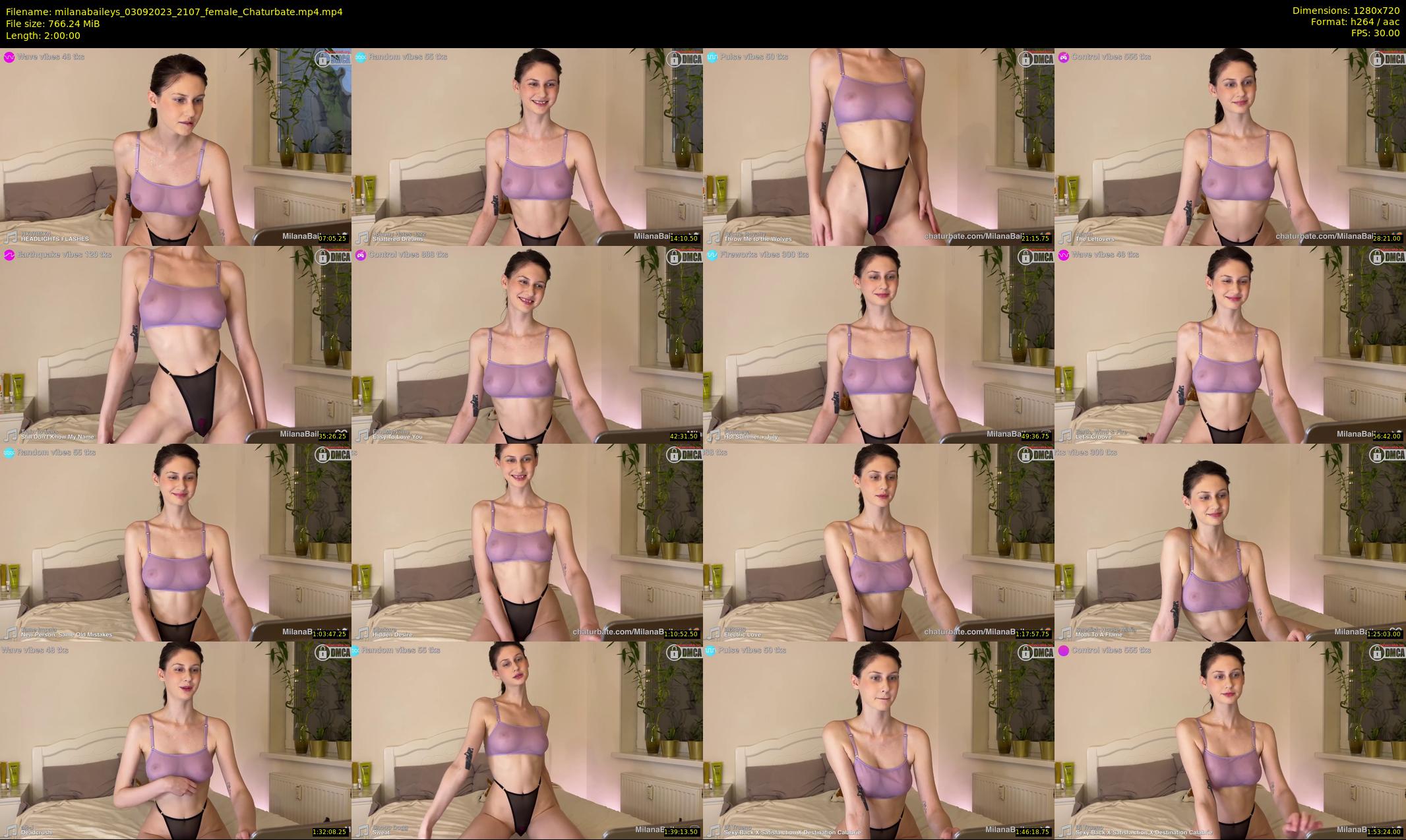 milanabaileys — 120 minute Chaturbate female cam show recording, 720p, Sep 3, 2023