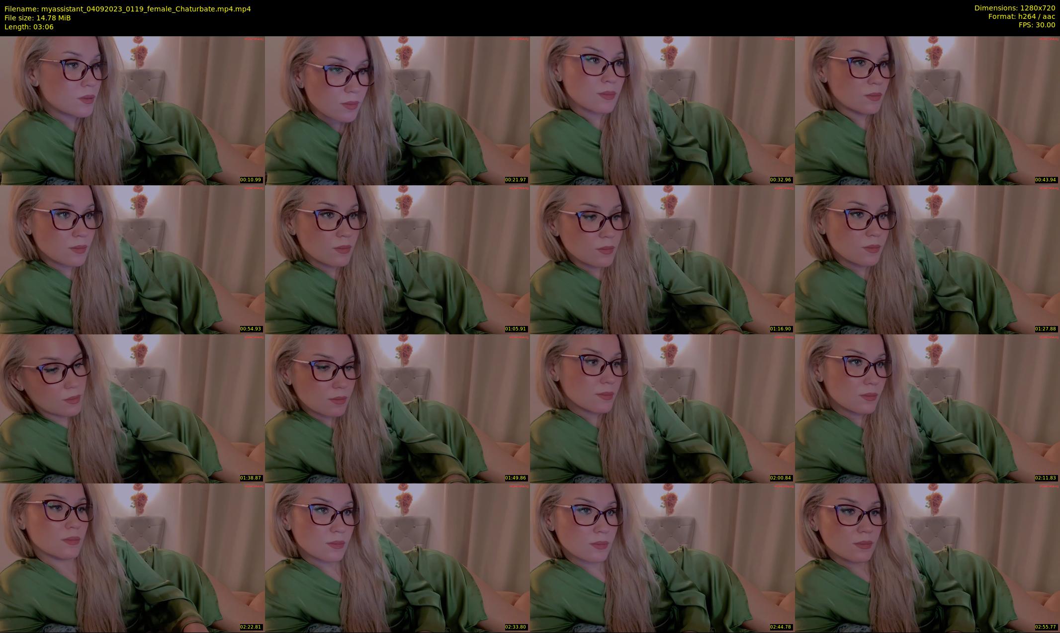 myassistant — 4 minute Chaturbate female cam show recording, 720p, Sep 4, 2023