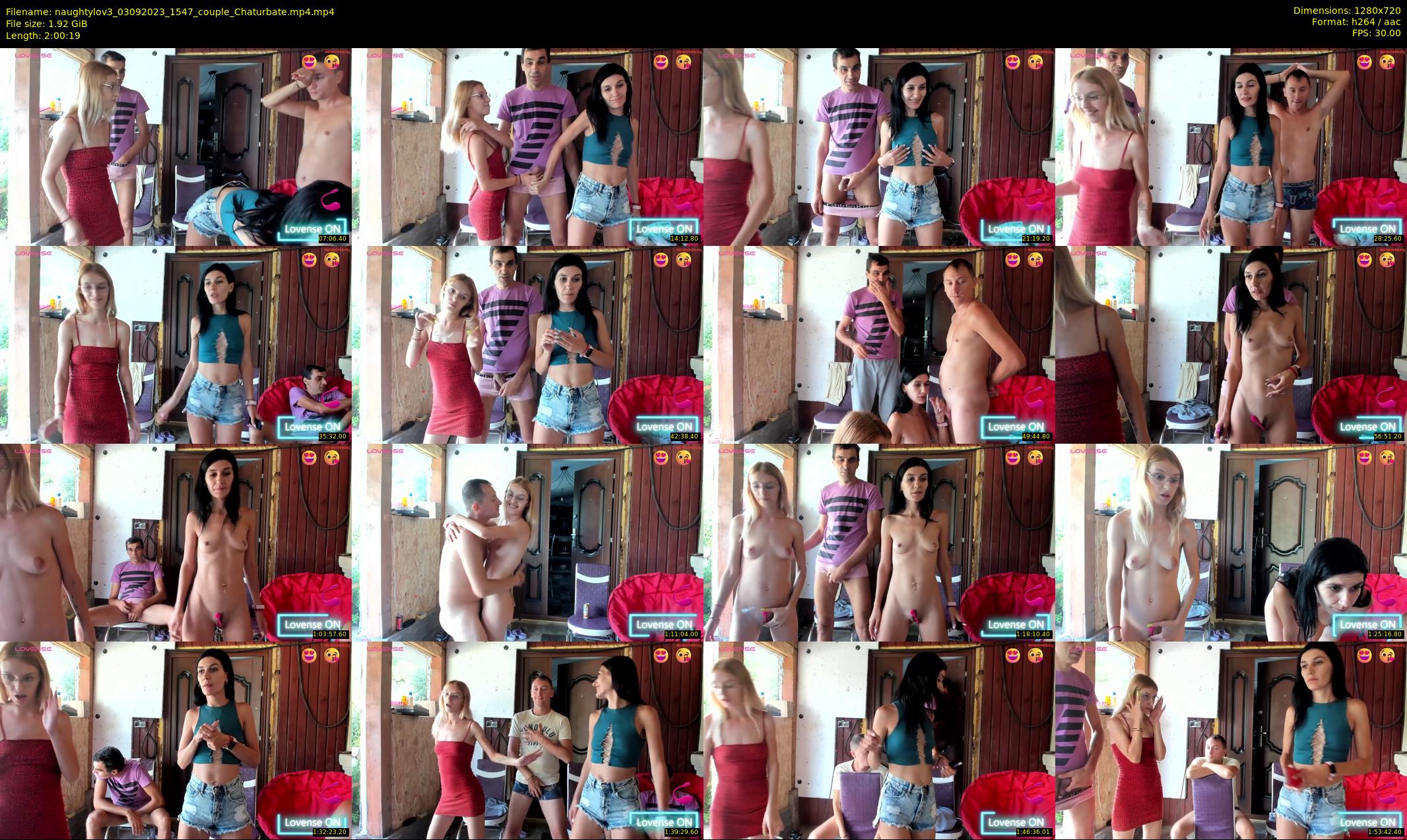 naughtylov3 — 121 minute Chaturbate couple cam show recording, 720p, Sep 3, 2023