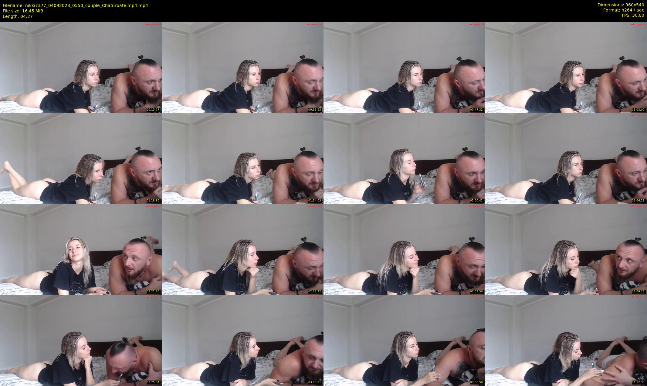 nikki7377 — 5 minute Chaturbate couple cam show recording, 480p, Sep 4, 2023