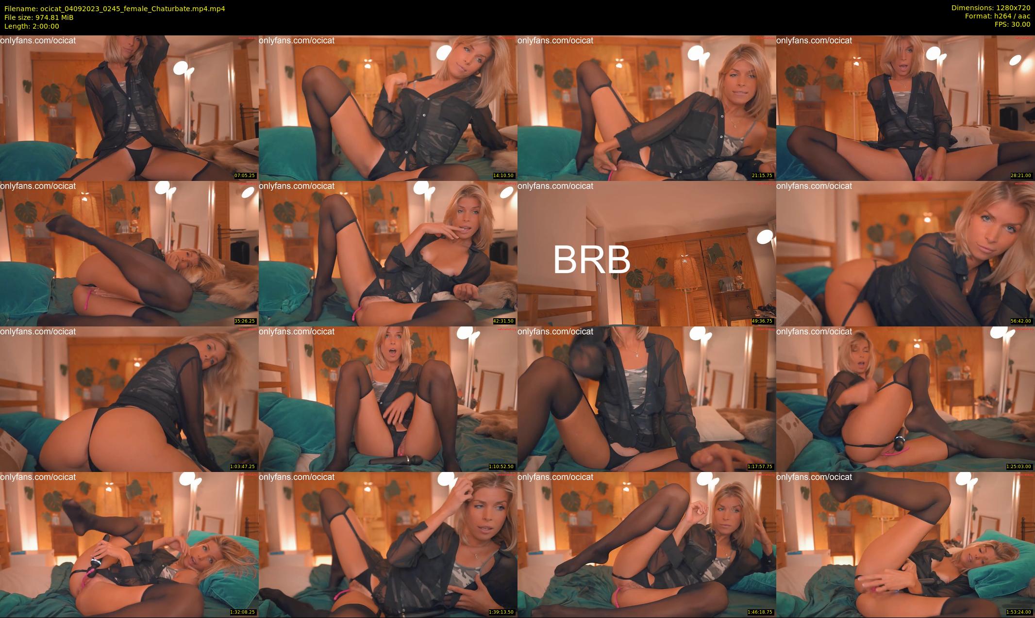 ocicat — 120 minute Chaturbate female cam show recording, 720p, Sep 4, 2023