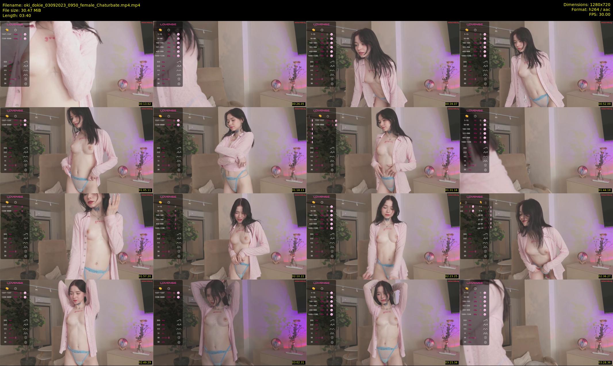 oki_dokie — 4 minute Chaturbate female cam show recording, 720p, Sep 3, 2023