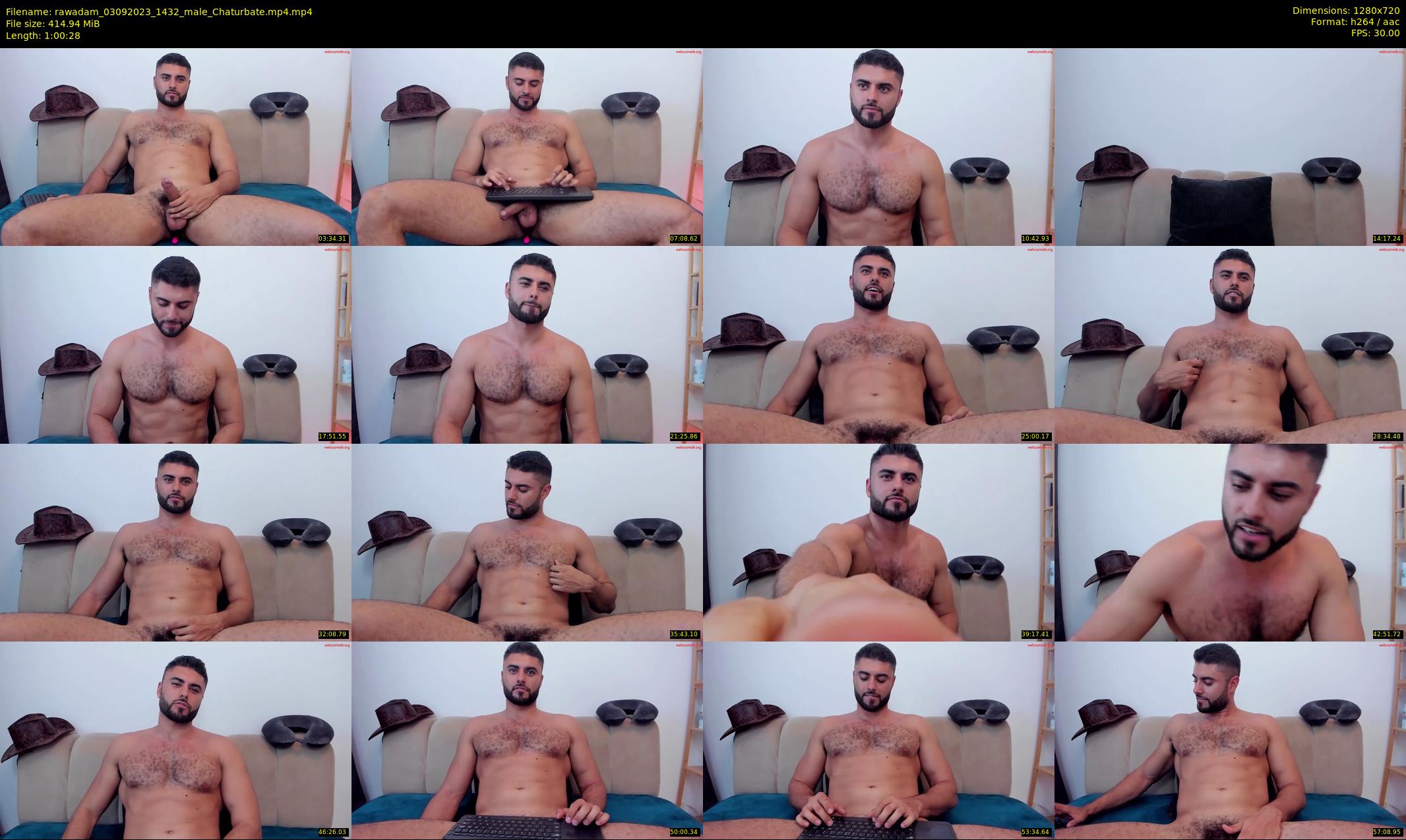 rawadam — 61 minute Chaturbate male cam show recording, 720p, Sep 3, 2023