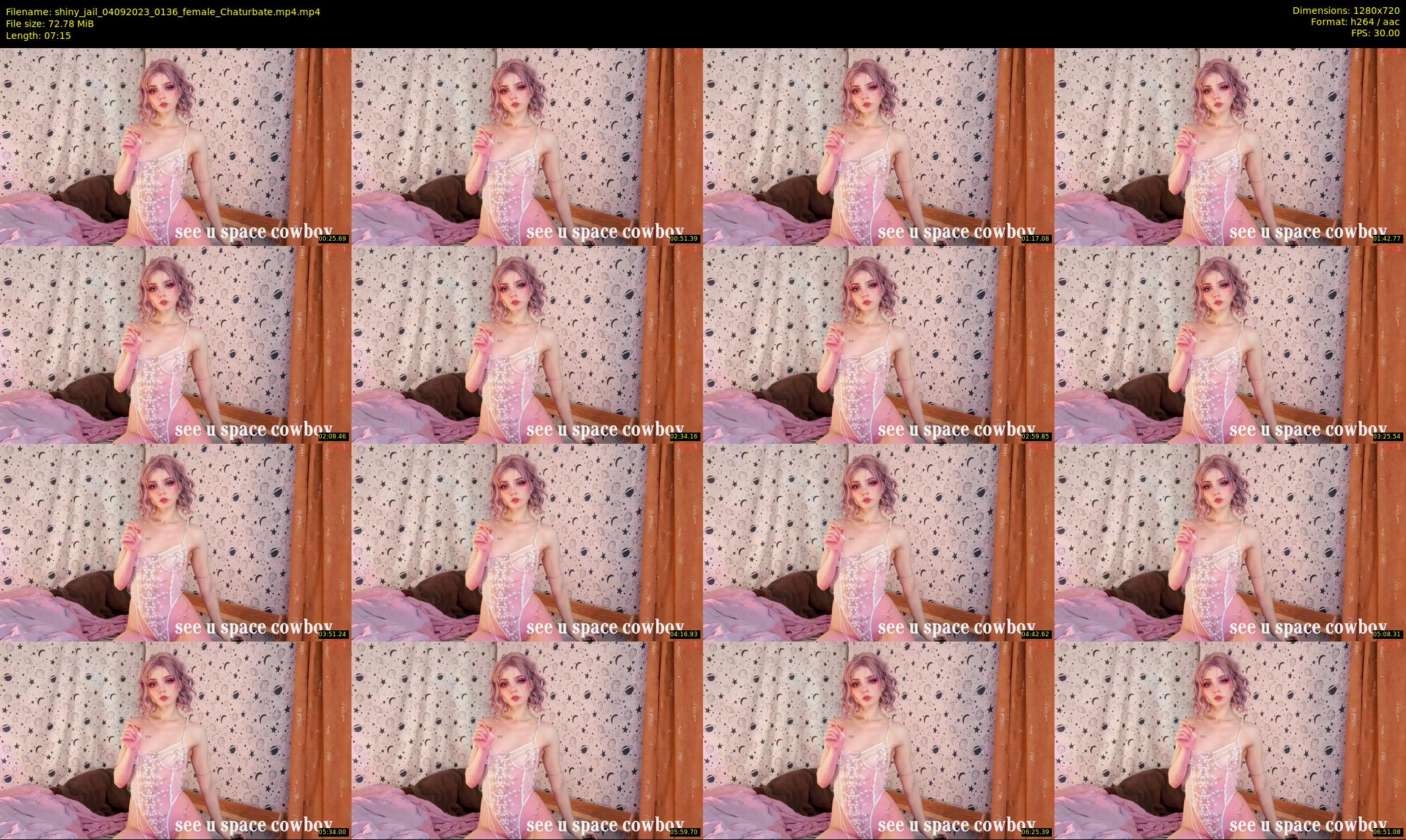 shiny_jail — 8 minute Chaturbate female cam show recording, 720p, Sep 4, 2023