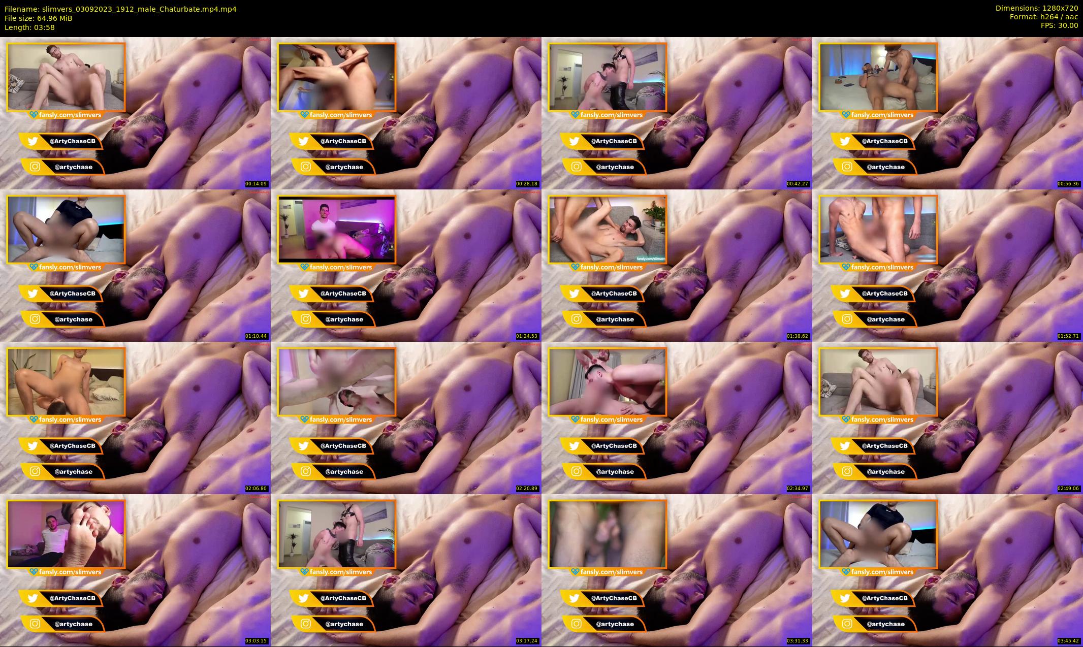 slimvers — 4 minute Chaturbate male cam show recording, 720p, Sep 3, 2023