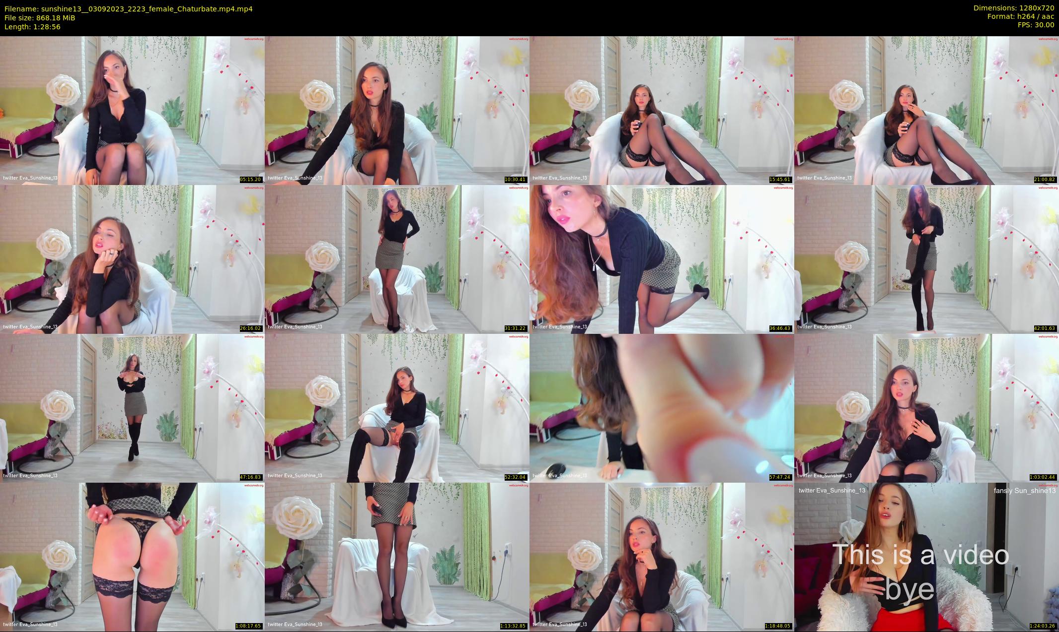 sunshine13_ — 89 minute Chaturbate female cam show recording, 720p, Sep 3, 2023