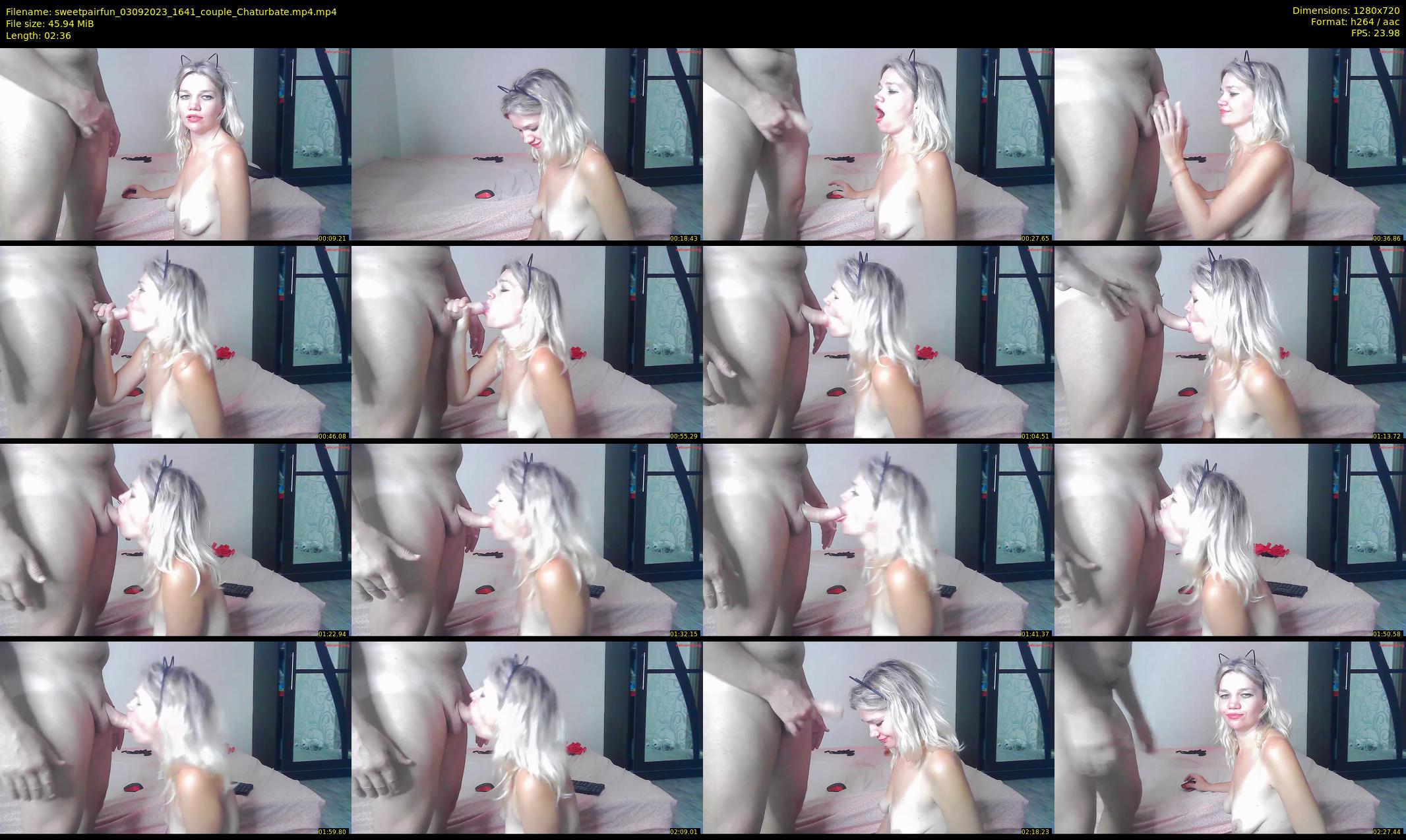 sweetpairfun — 3 minute Chaturbate couple cam show recording, 720p, Sep 3, 2023