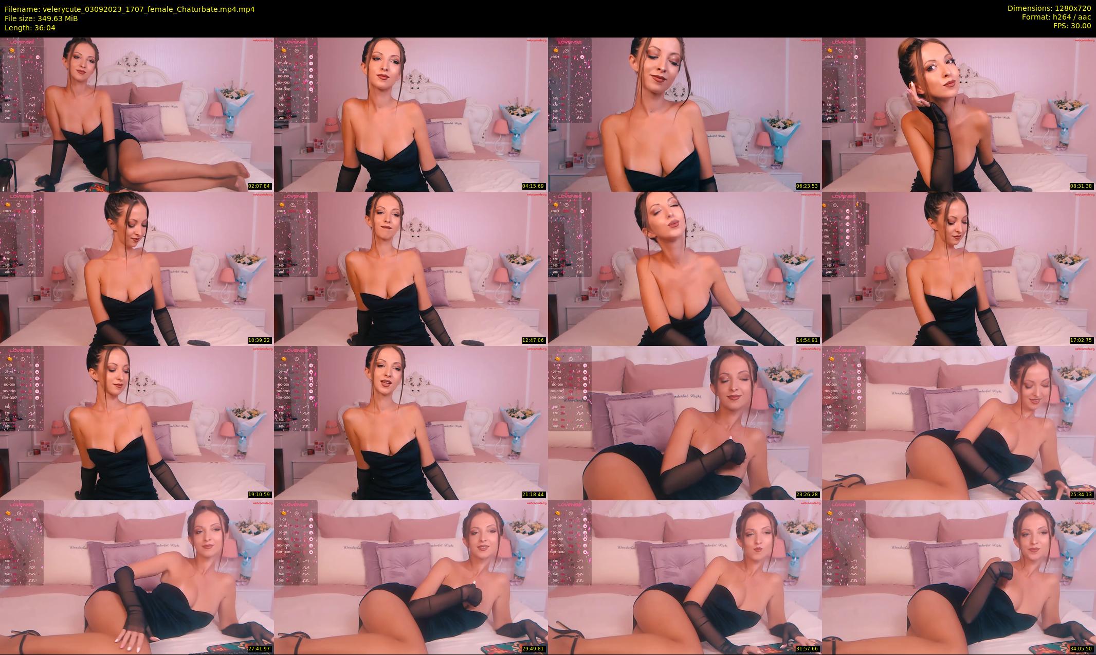 velerycute — 37 minute Chaturbate female cam show recording, 720p, Sep 3, 2023