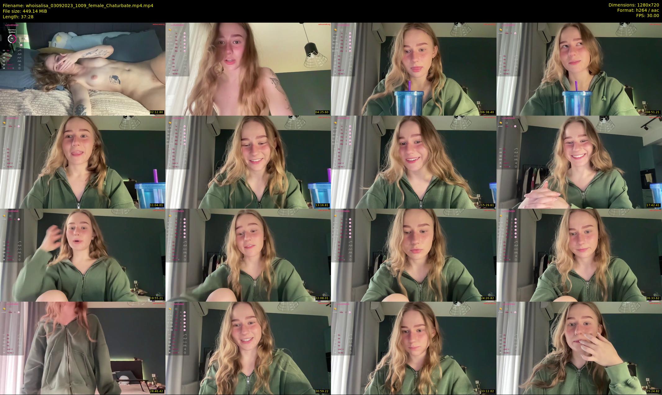 whoisalisa — 38 minute Chaturbate female cam show recording, 720p, Sep 3, 2023