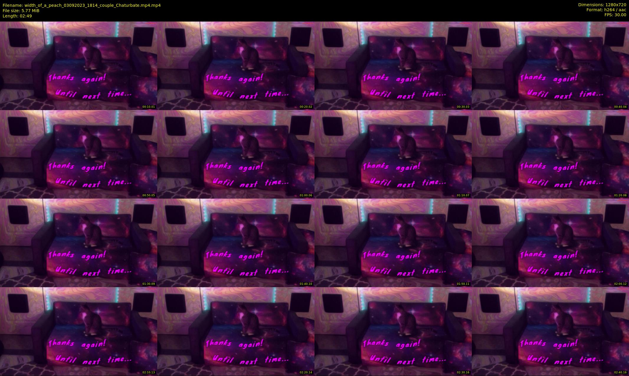width_of_a_peach — 3 minute Chaturbate couple cam show recording, 720p, Sep 3, 2023