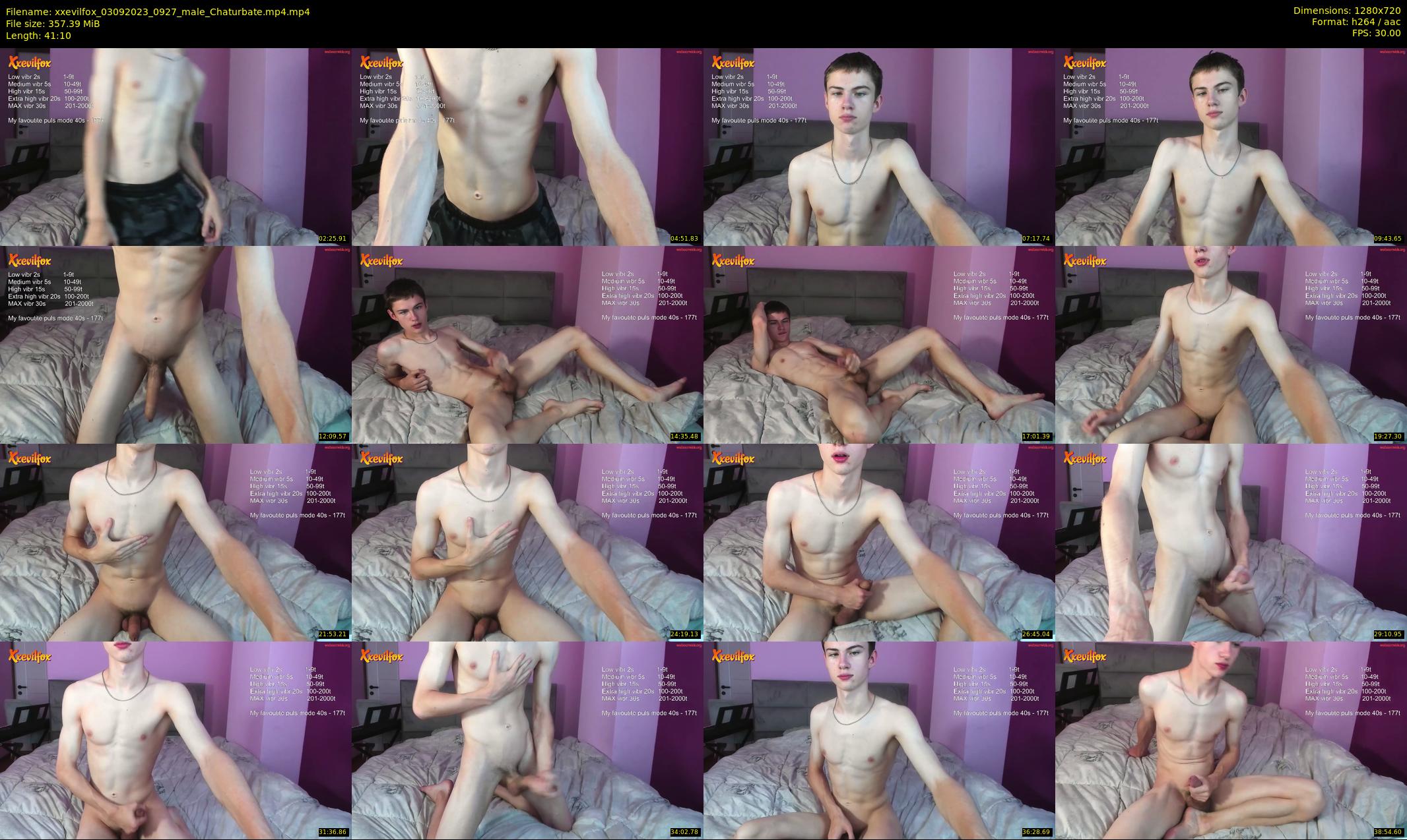 xxevilfox — 42 minute Chaturbate male cam show recording, 720p, Sep 3, 2023