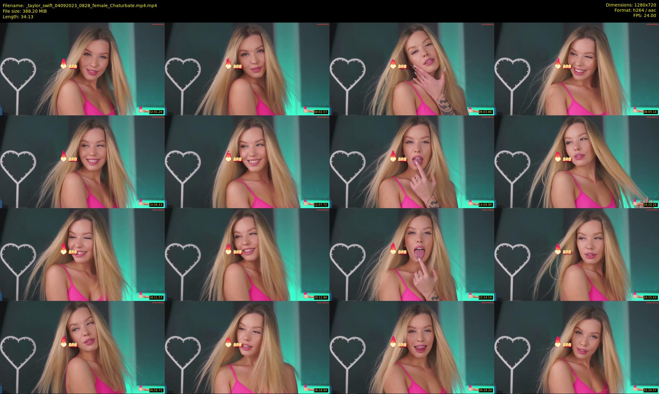_taylor_swift — 35 minute Chaturbate female cam show recording, 720p, Sep 4, 2023